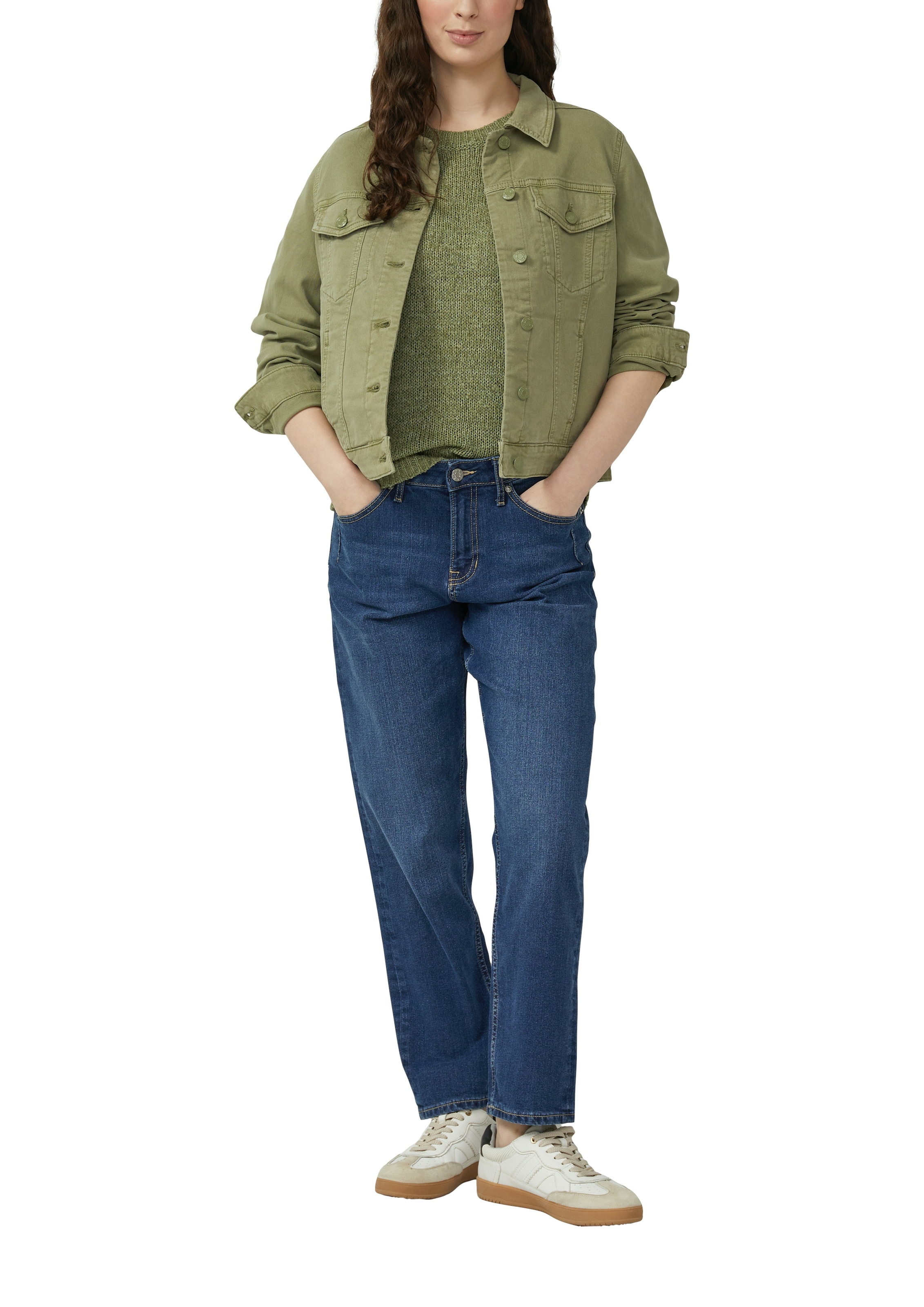 s.Oliver 3/4 Arm-Pullover Strickpullover mit Rundhals