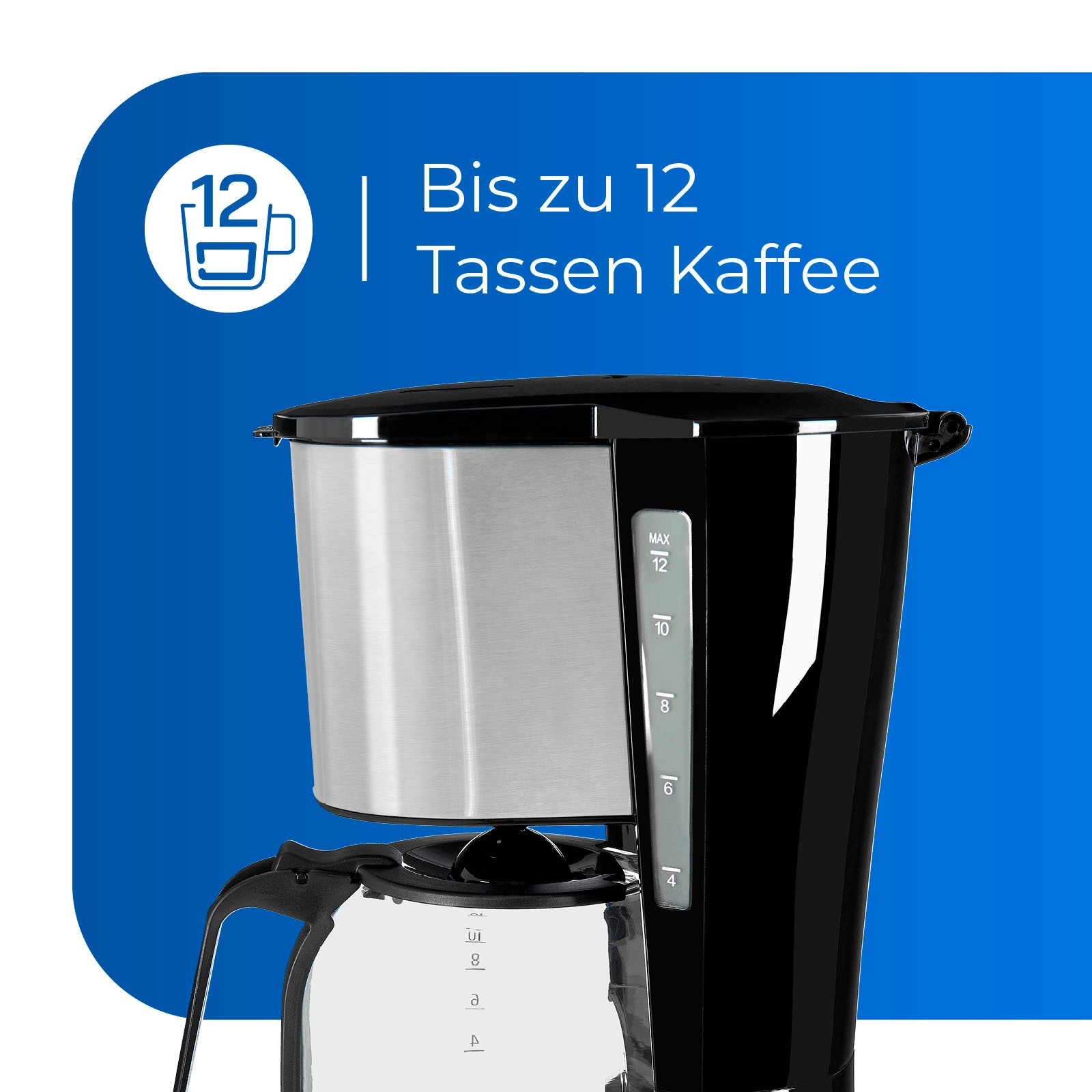 exquisit Filterkaffeemaschine Kaffeekanne, l 1,5 im jetzt Shop 6119 isw«, Online 1x4 Papierfilter, OTTO »KA