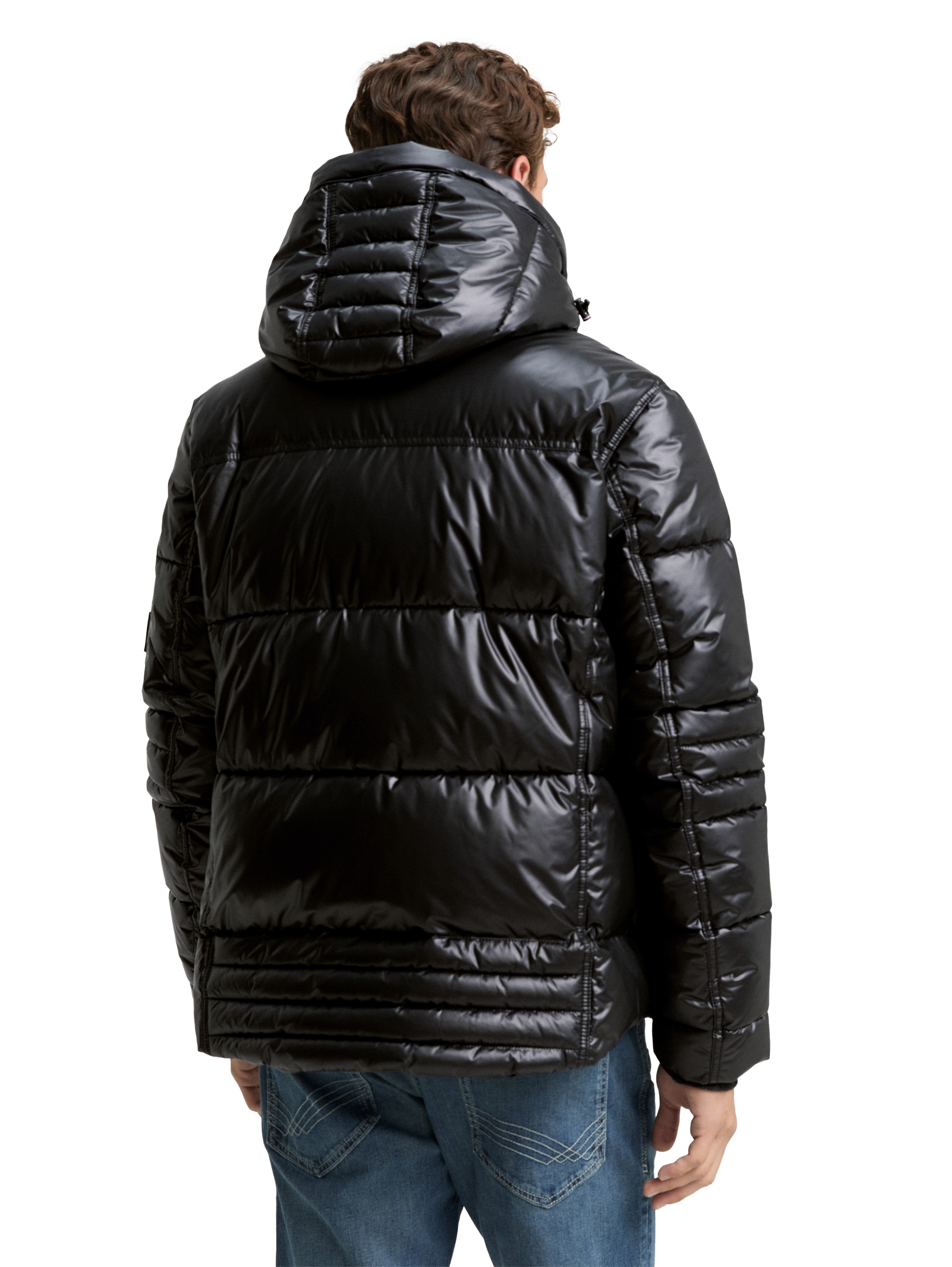 TOM TAILOR Steppjacke, mit Kapuze, mit Kapuze