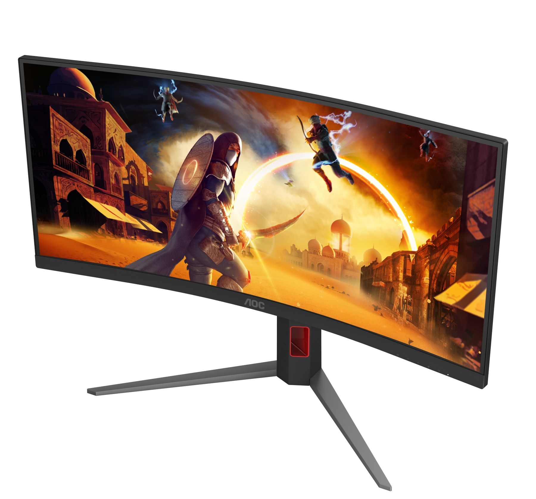 AOC Curved-Gaming-Monitor »CU34G4«, 86,3 cm/34 Zoll, 3440 x 1440 px, UWQHD, 1 ms Reaktionszeit, 180 Hz, neigbar