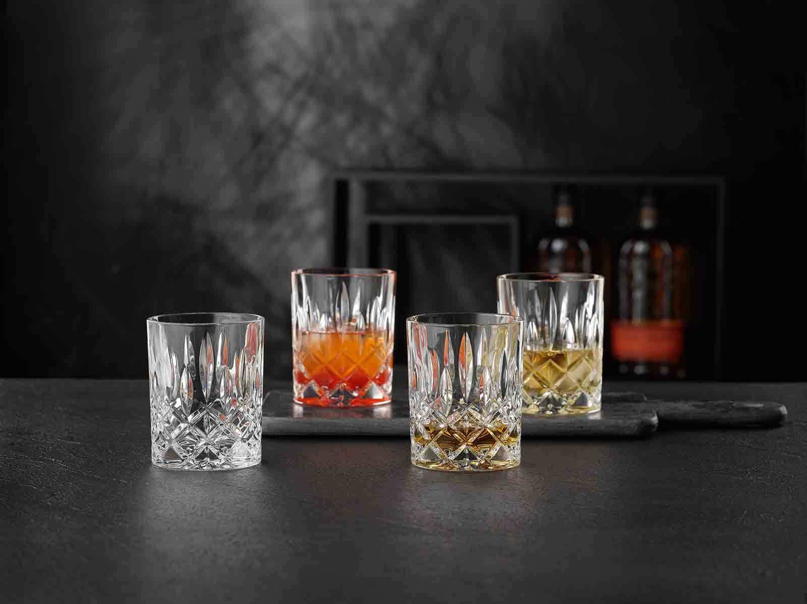 Nachtmann Whiskyglas »Whiskygläser Noblesse 295 ml 4er Set transparent« Erhöhte Bruchfestigkeit, Kristallglas, spülmaschinenfest