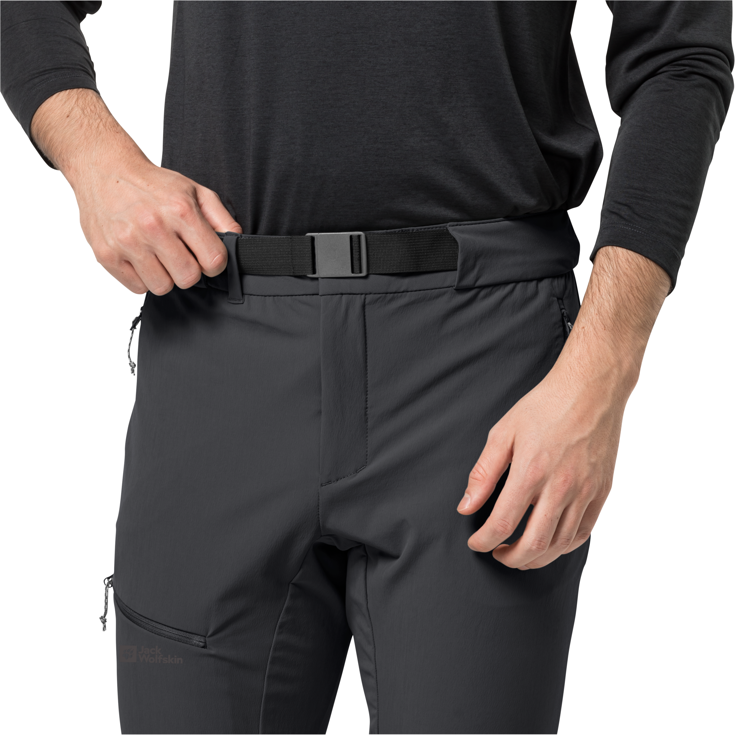 Jack Wolfskin Outdoorhose »HOLDSTEIG PANTS M«, hoch atmungsaktive, robuste und elastische Softshellhose