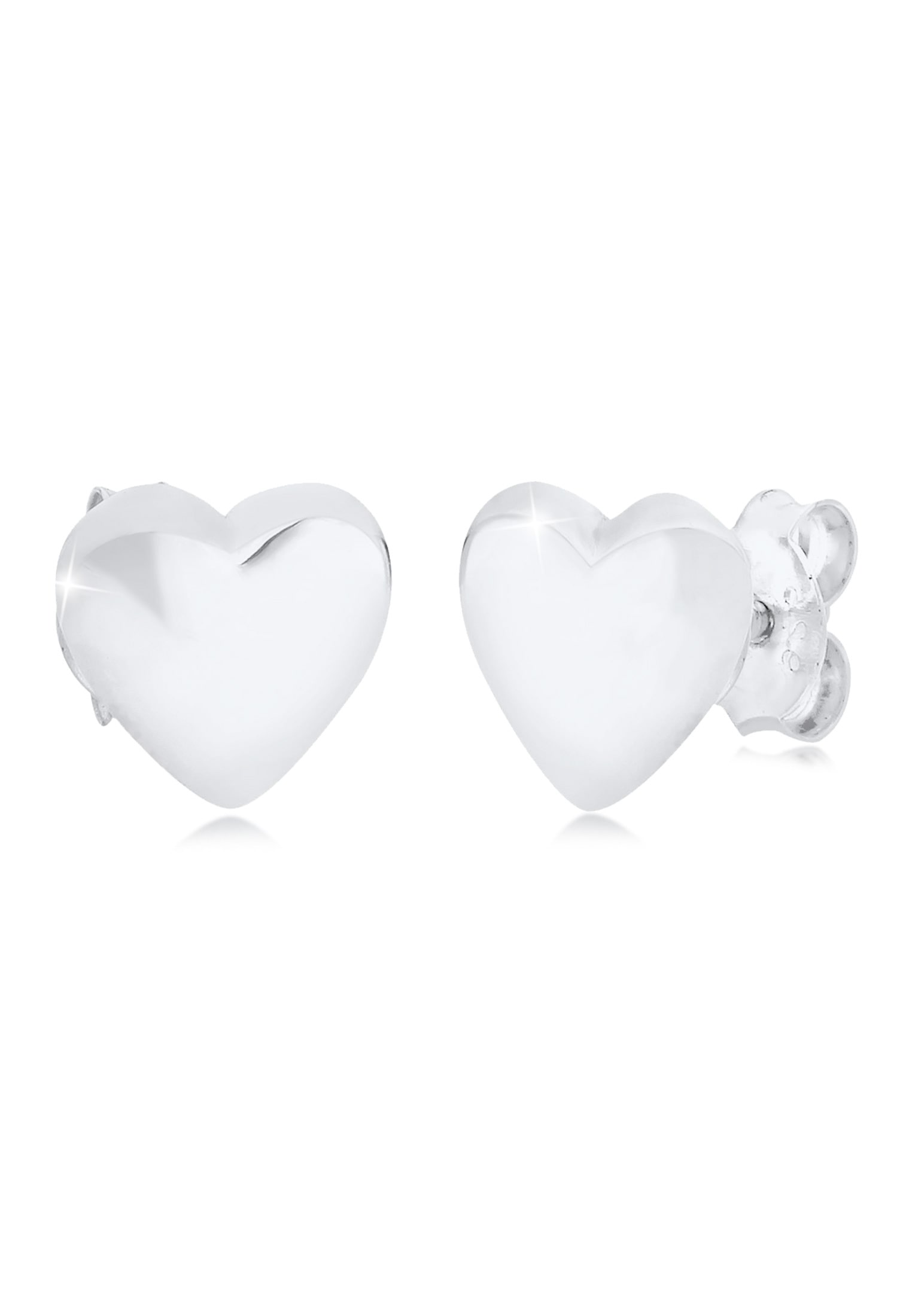 Elli Paar Ohrstecker »Ohrringe Herz Liebe Basic Filigran 925 Sterling Silber«