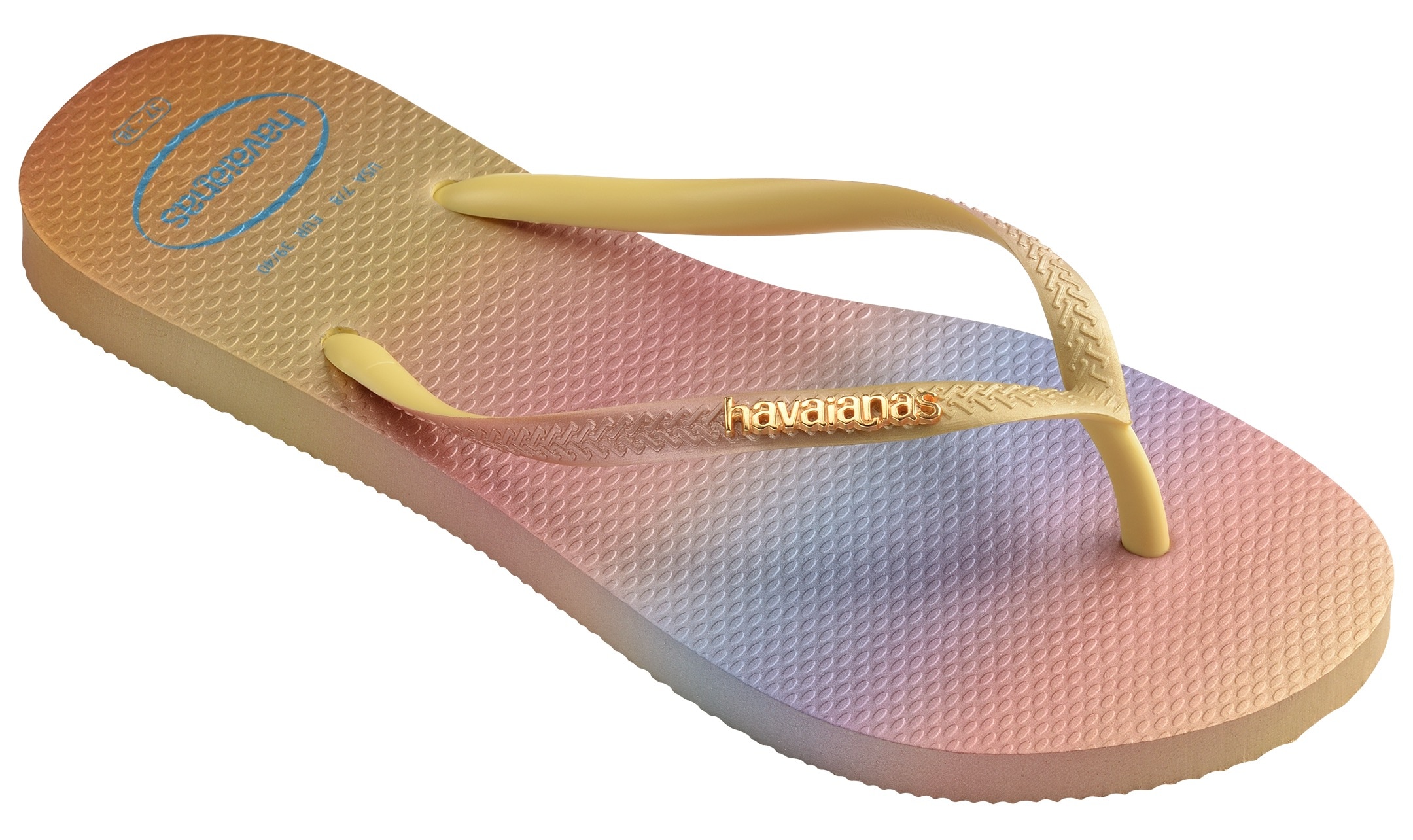 Zehentrenner »SLIM GRADIENT SUNSET«, Sommerschuh, Schlappen, Poolsildes mit...