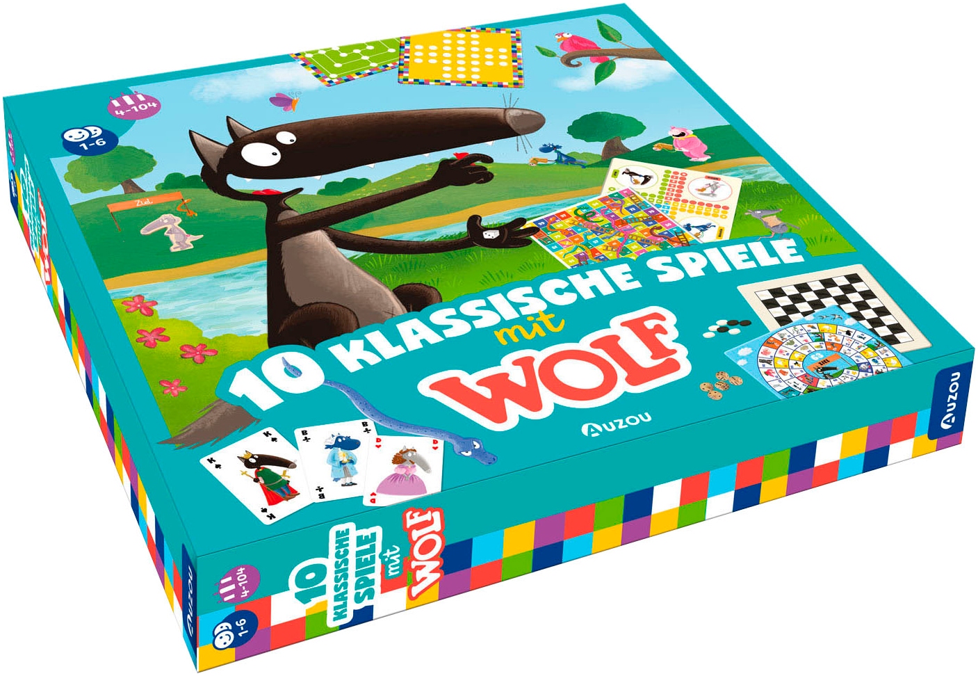 AUZOU Spielesammlung »10 Klassische Spiele mit Wolf«