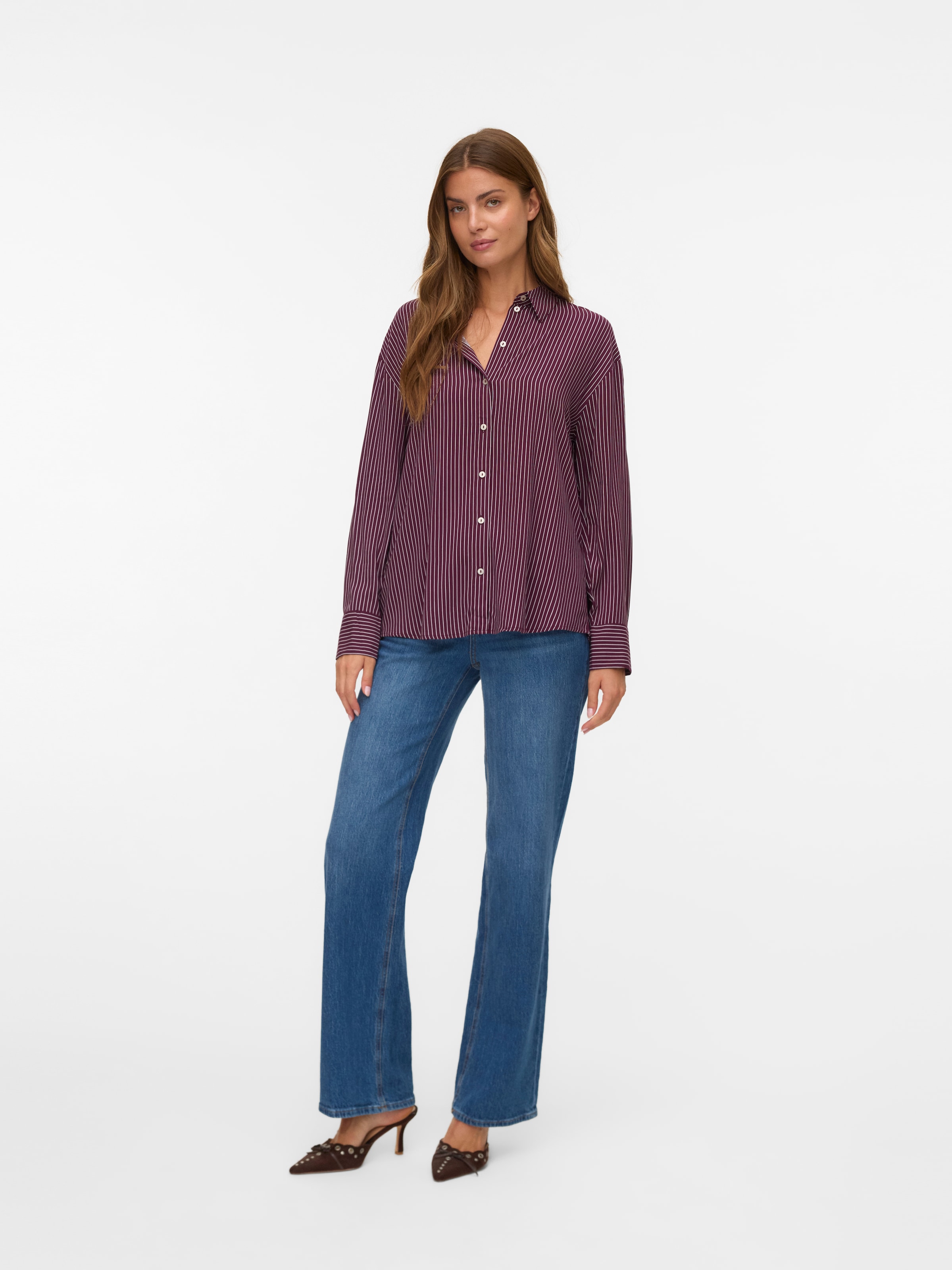 Vero Moda Langarmbluse »VMALICE LS SHIRT WVN GA NOOS«