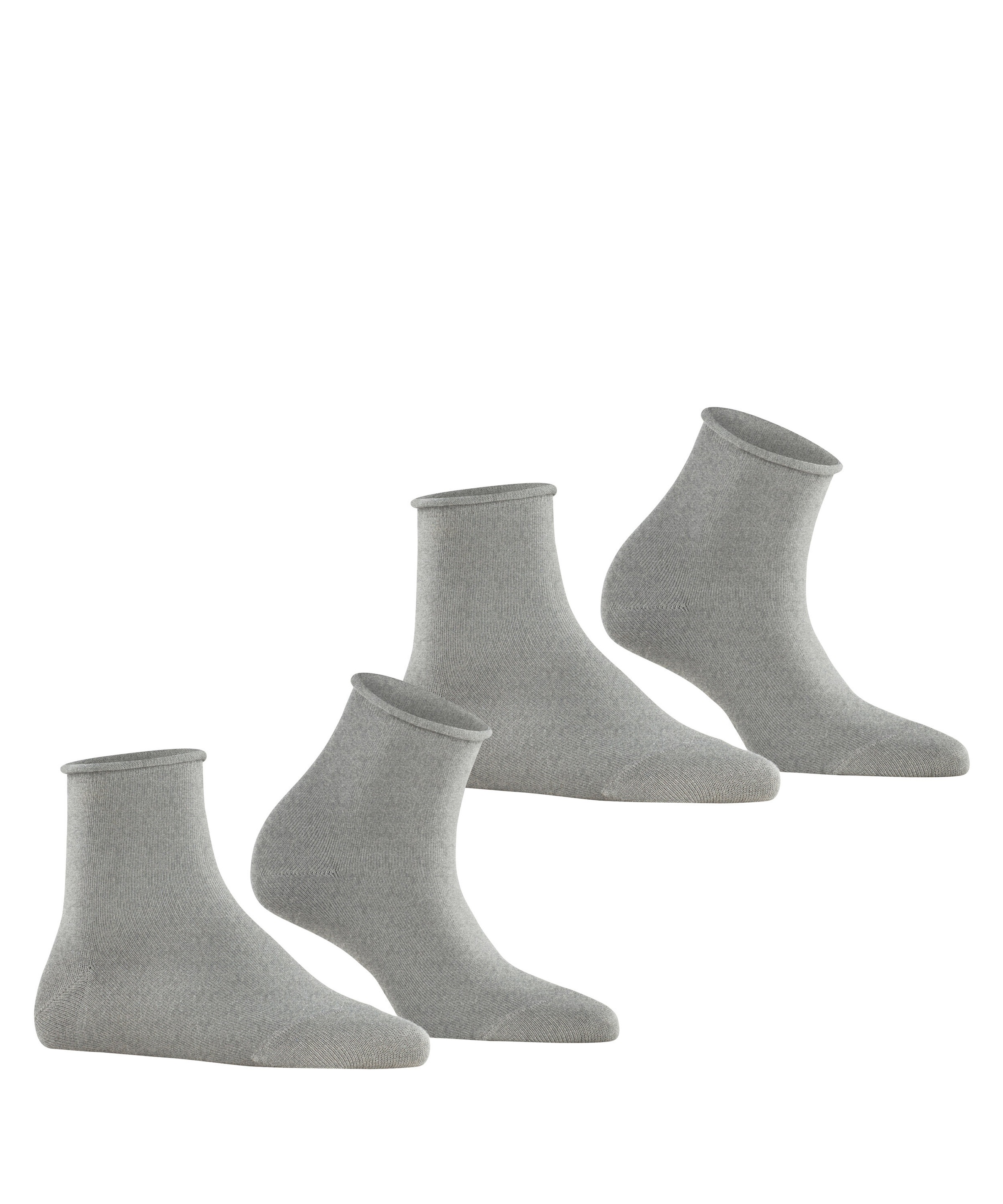 Esprit Kurzsocken »Basic Pure« 2 Paar,  unifarbenes Basic-Design, Rollbündchen