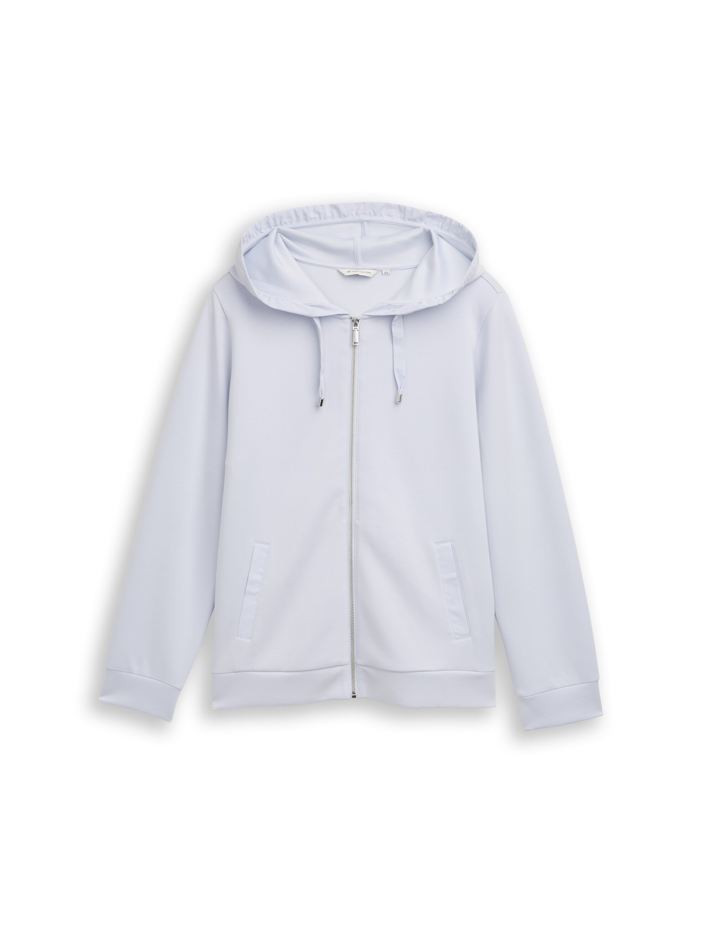 TOM TAILOR PLUS Kapuzensweatjacke aus Scuba Stoff