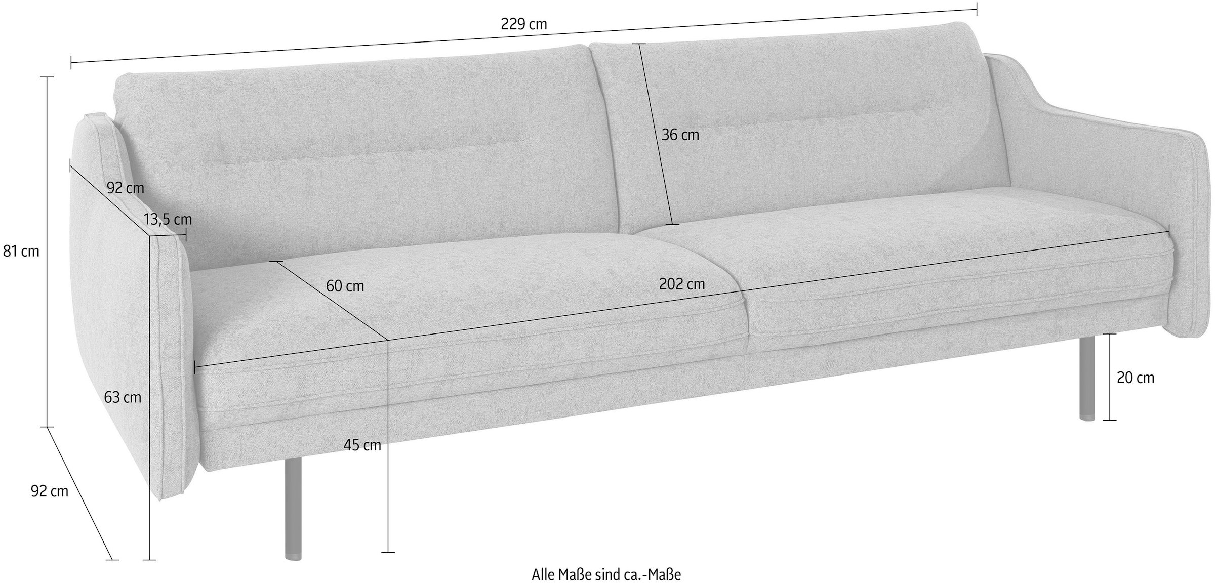 Home affaire 2,5-Sitzer »Nordfyn« edles Design in 3 Bezugsqualitäten, Design by Morten Georgsen