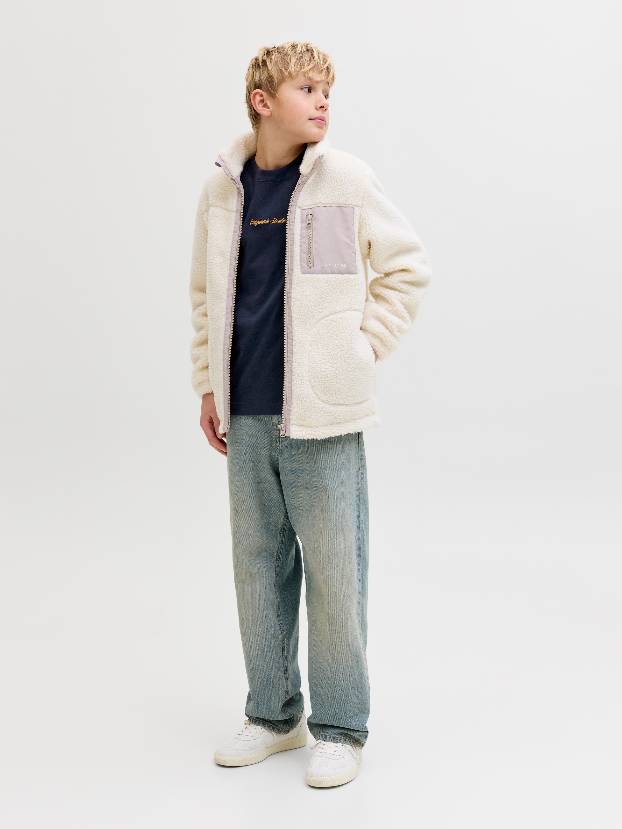 Jack & Jones Junior T-Shirt »JORNORREBRO EMB TEE SS CN NOOS JNR« Baumwolle, relaxed fit, Kurzarm