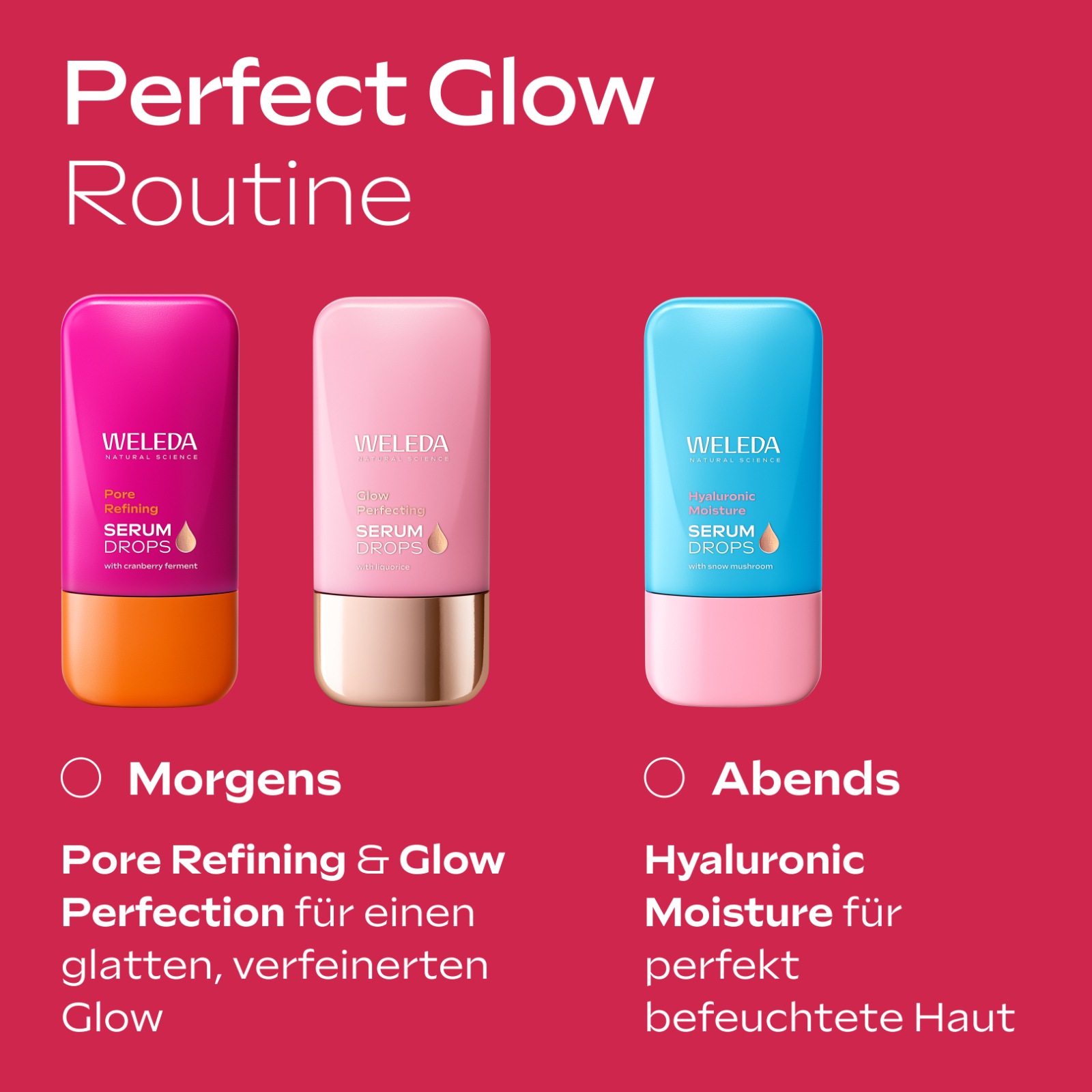 WELEDA Gesichtsserum »Pore Refining Serum Drops« verfeinerte Poren und einen strahlend ebenmäßigen, natürlichen Teint