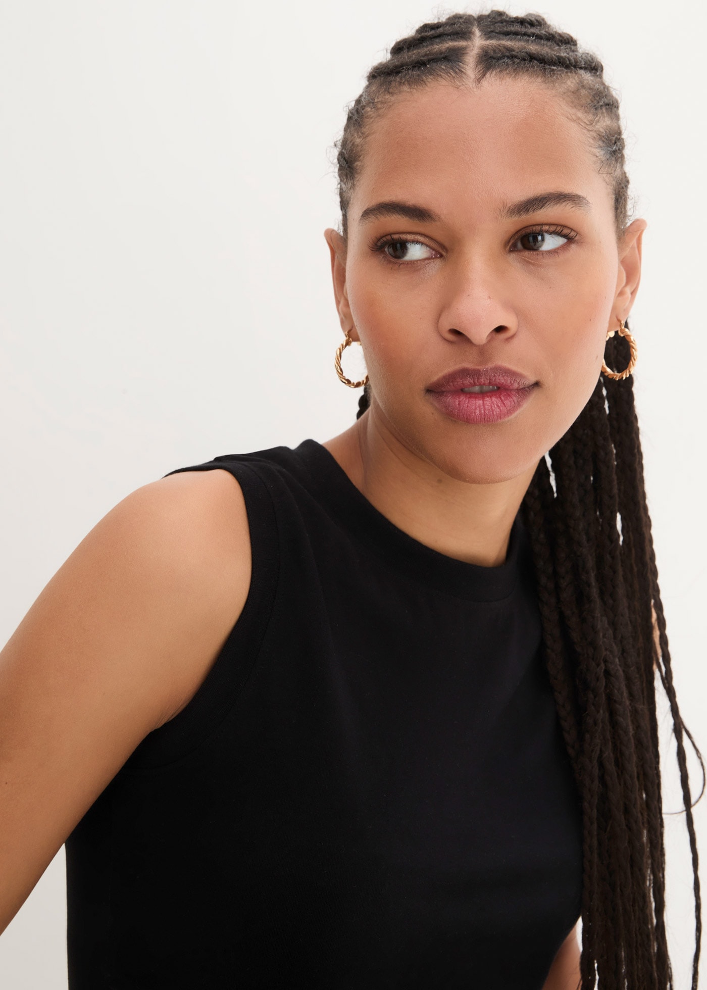 bonprix Shirttop »Tanktop mit reiner Baumwolle« Tanktop mit reiner Baumwolle