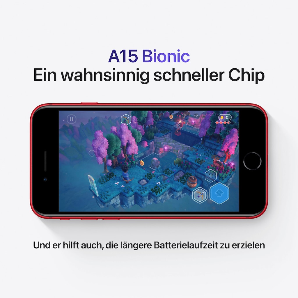 Apple Smartphone »iPhone SE (2022)«, (PRODUCT)RED, 11,94 cm/4,7 Zoll, 128 GB Speicherplatz, 12 MP Kamera