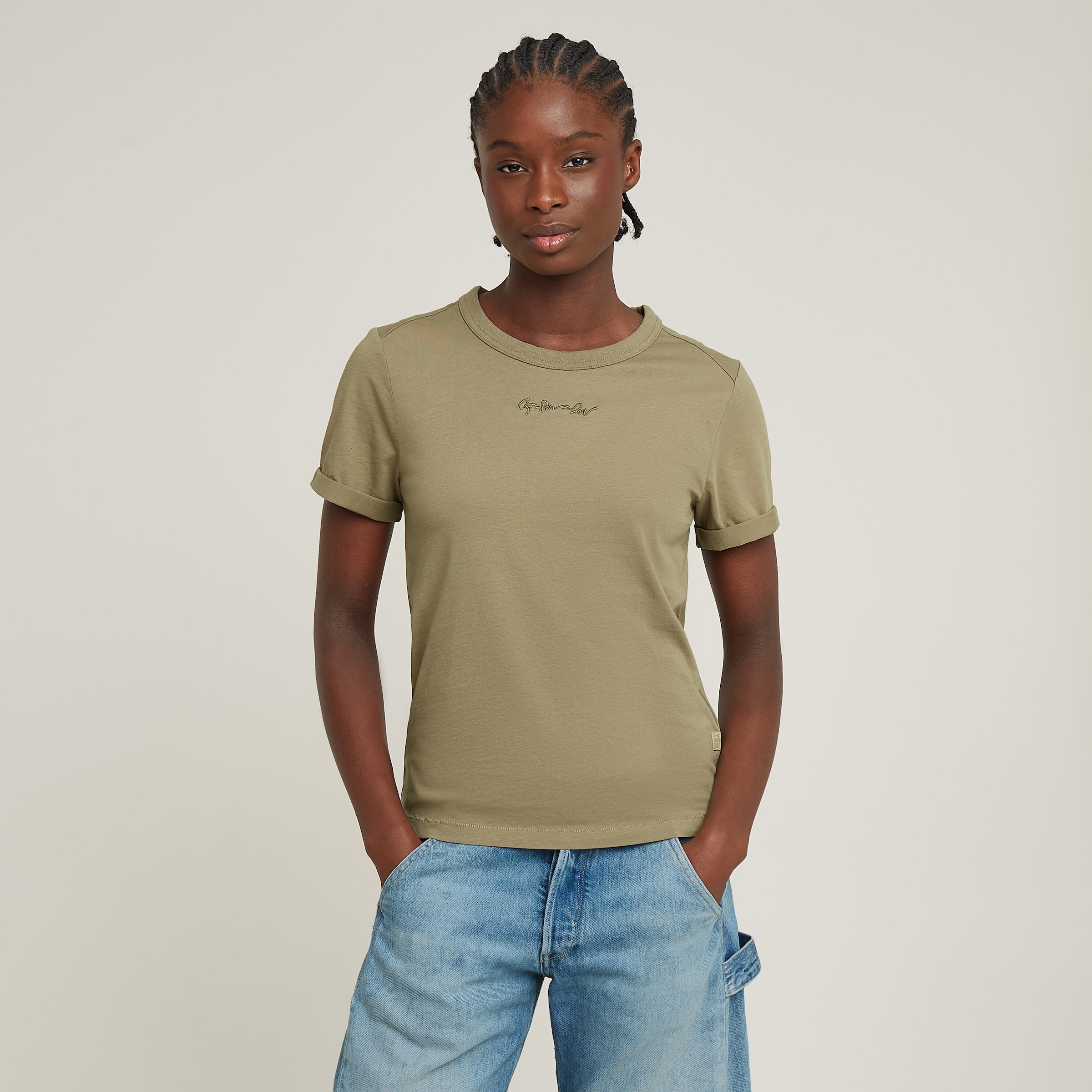 G-STAR T-Shirt »Embro g-script Logo«