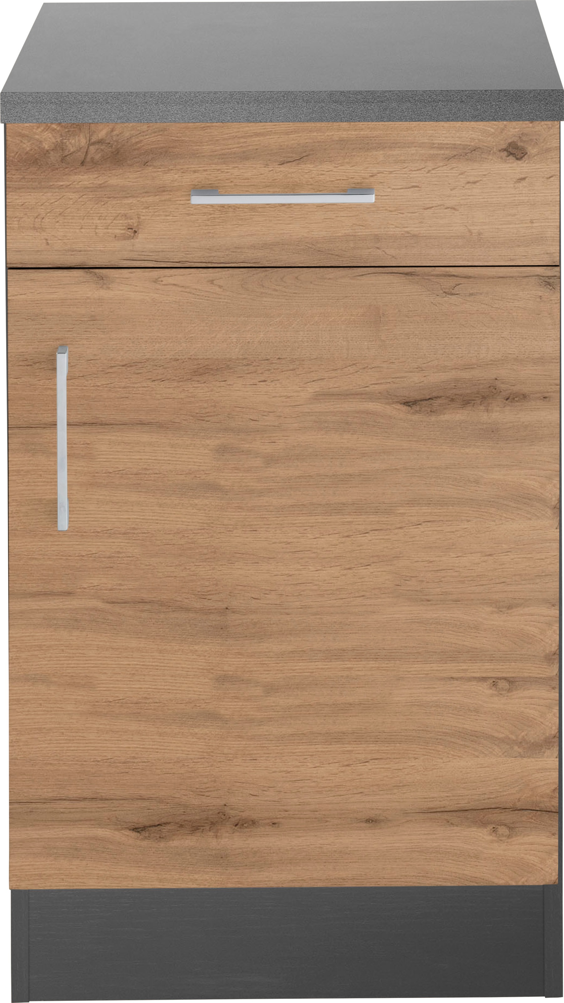 KOCHSTATION Unterschrank »KS-Colmar«, 50 cm, mit Metallgriff, für viel Stauraum