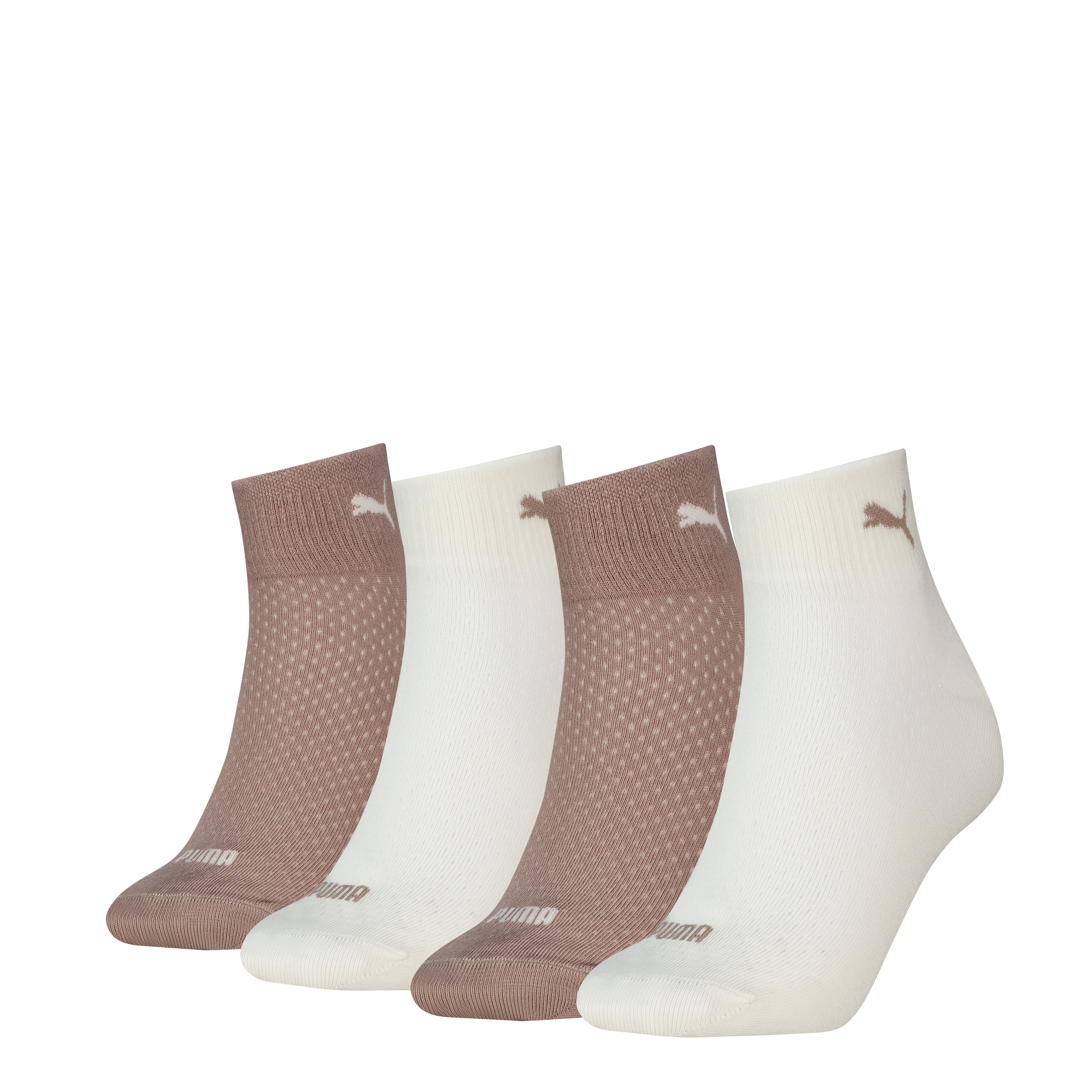PUMA Kurzsocken »PUMA WOMEN QUARTER 4P ECOM« 4 Paar,  mit atmungsaktivem Materialmix