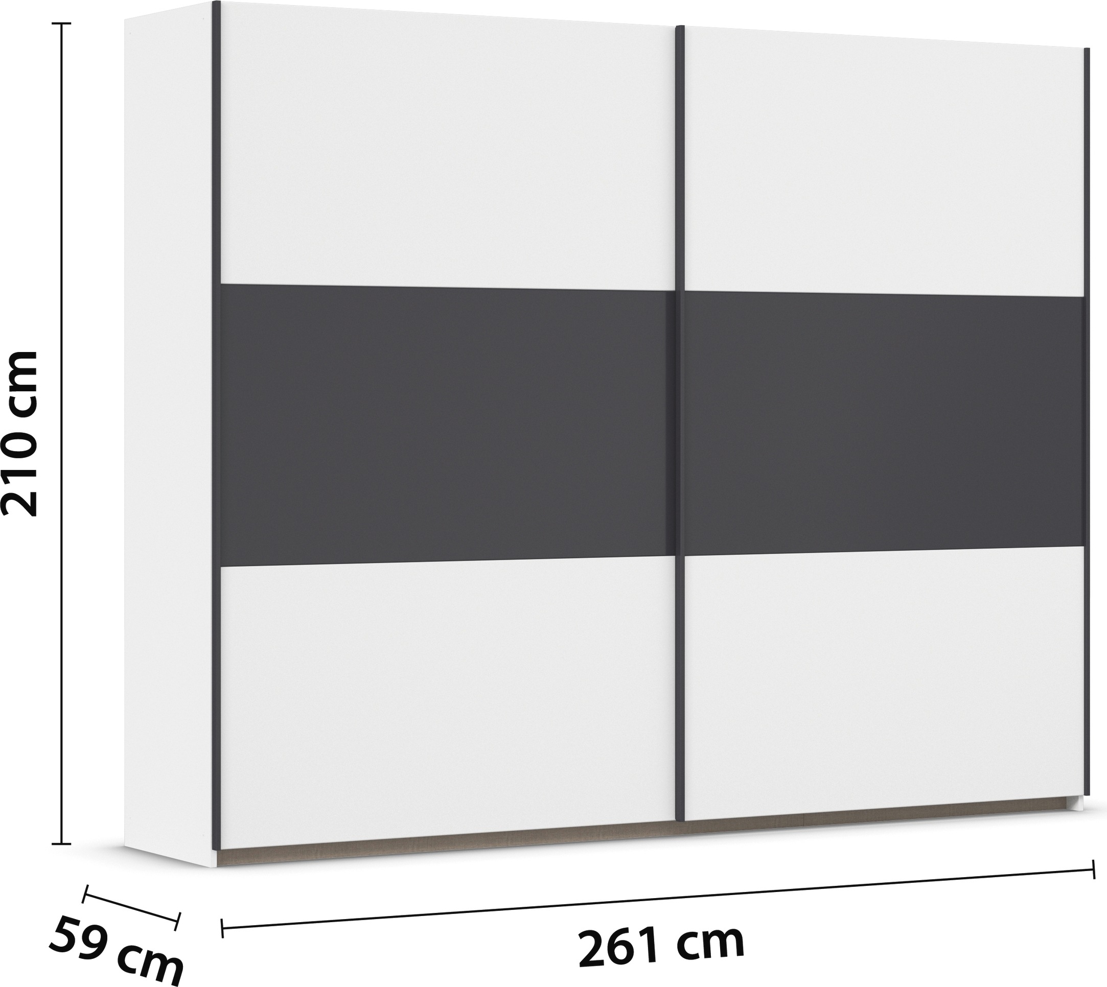 rauch Schwebetürenschrank »Kleiderschrank Schrank Garderobe Garderobenschrank Wäscheschrank NEO« 3 verschiedene Ausstattungen BASIC/CLASSIC/PREMIUM (inkl. SOFT-CLOSE),  mit großzügigem Stauraum und vielfältigen Farbkombinationen