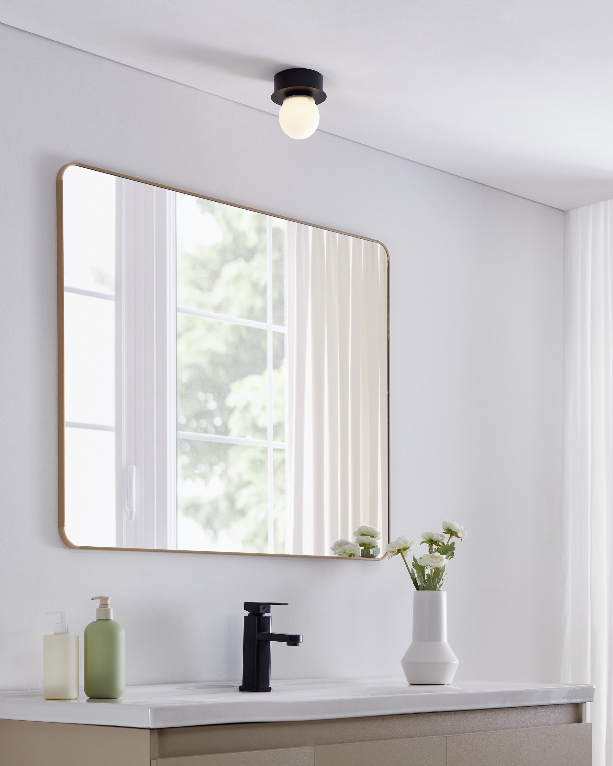 EGLO Deckenleuchte »MOSIANO Wand- / Deckenlampe - Stahl - LED - 1X3,3W - IP44« LED-Modul 1 Stk. Warmweiß Wohzimmerlampe, Esszimmerlampe, Flur, Schlafzimmer, H11,5 x Ø11 cm