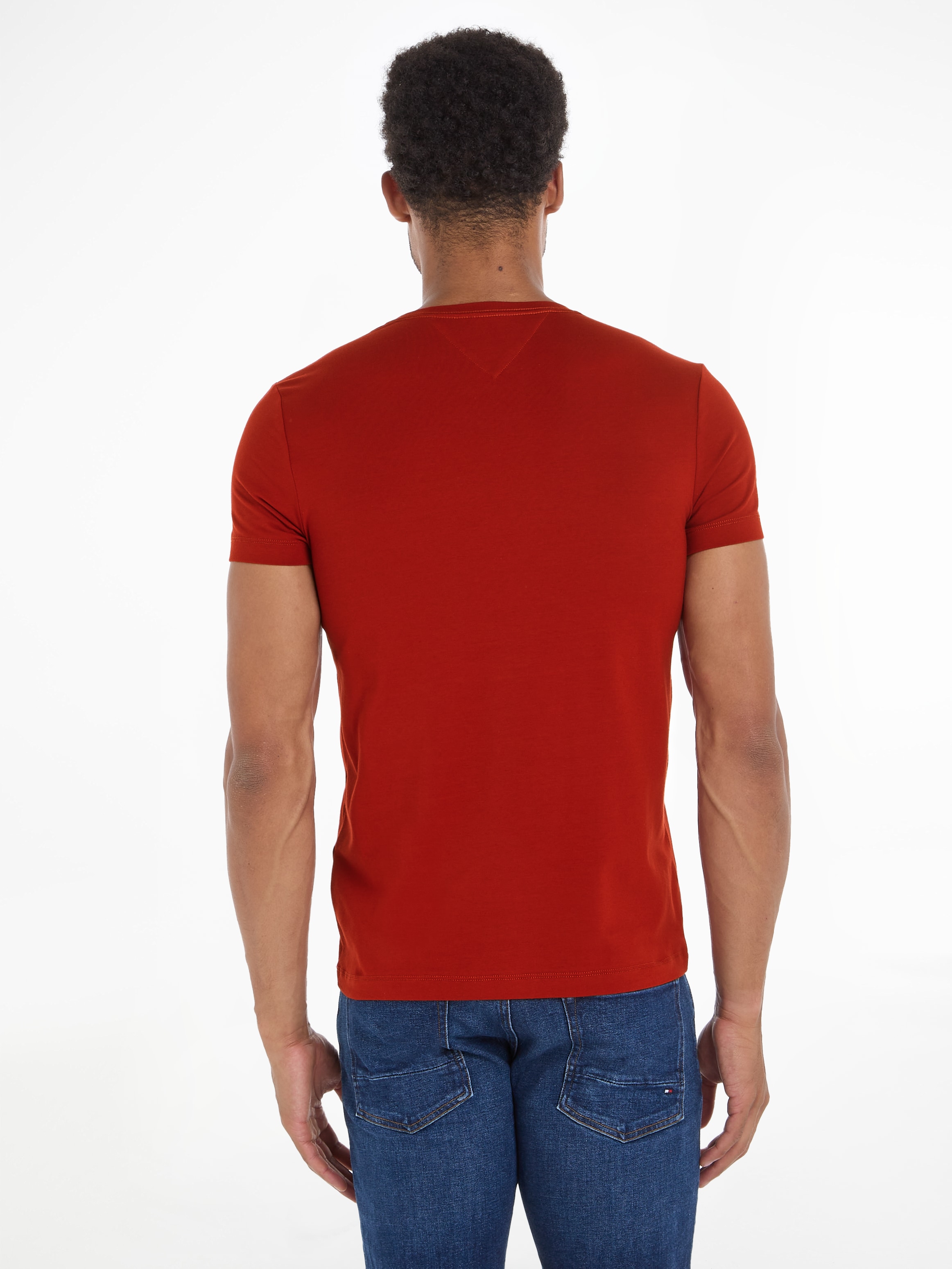 Tommy Hilfiger T-Shirt »STRETCH SLIM FIT TEE«, mit Rundhalsausschnitt