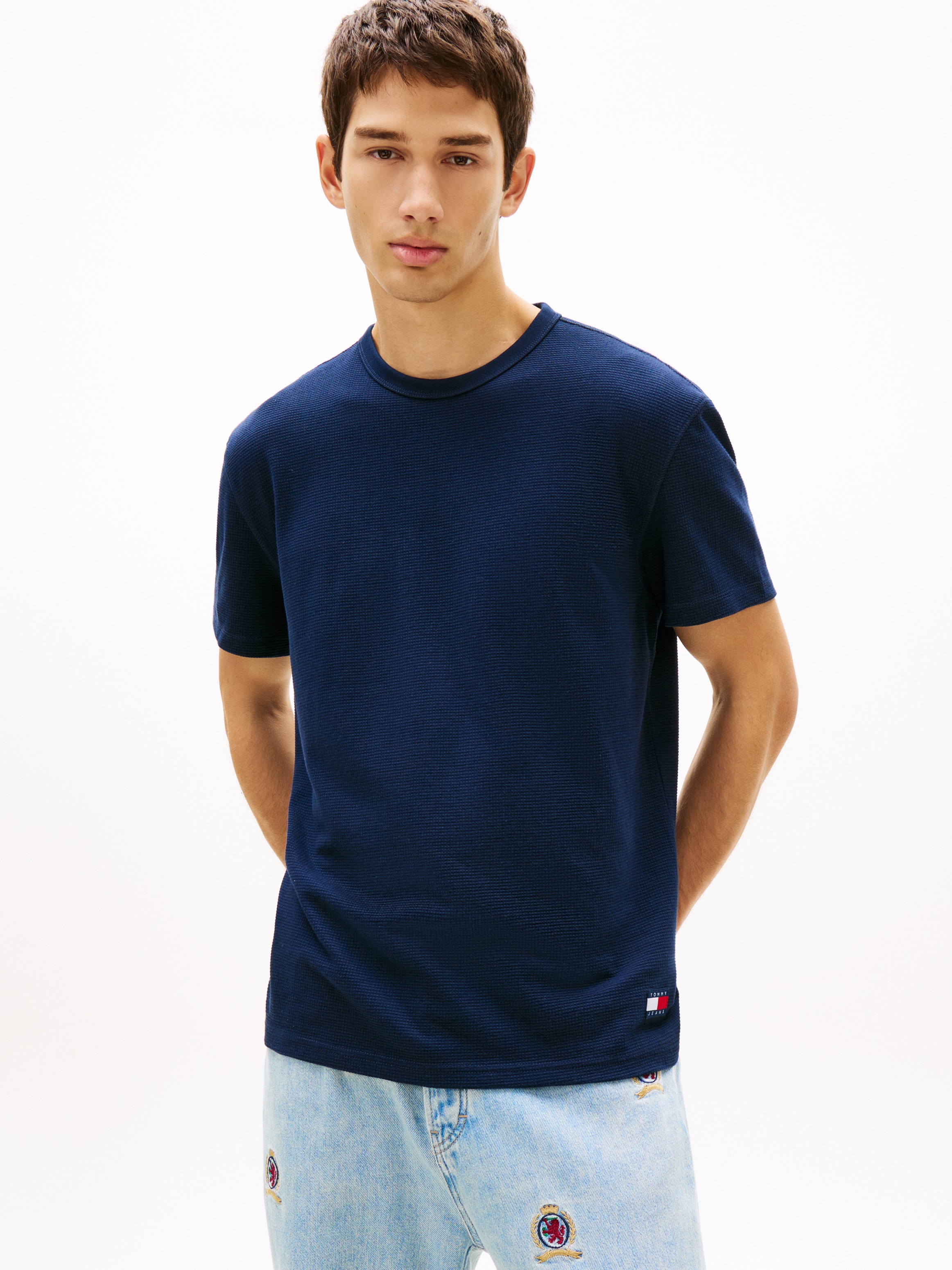 Tommy Jeans T-Shirt »TJM REGULAR WAFFLE« Regular fit mit Rundhalsausschnitt