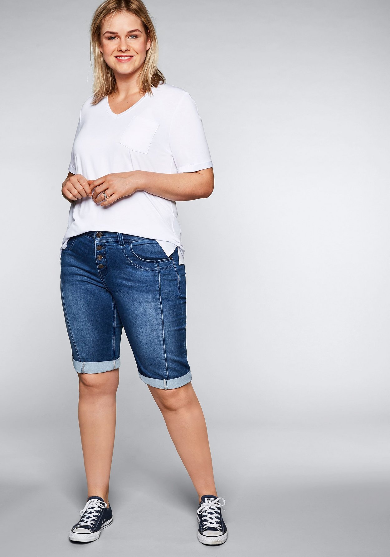 Sheego Jeansbermudas »Bermudas«