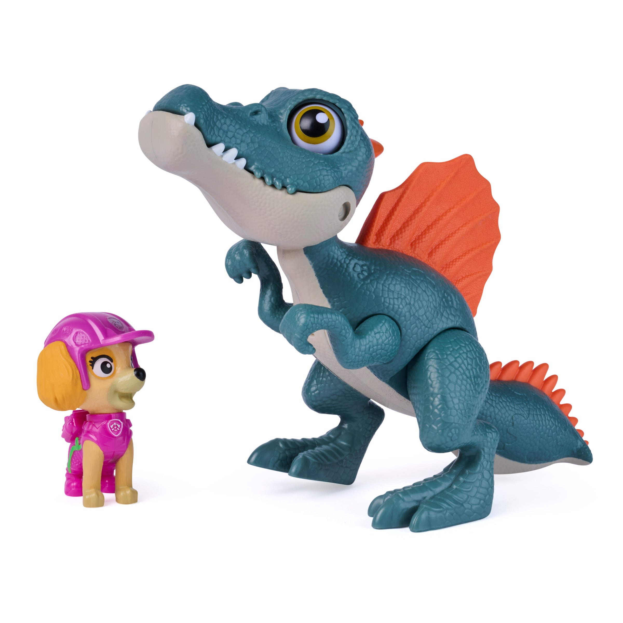 Spin Master Spielfigur »PAW Patrol: Der Dino Film, Roaring Pups, Skye & Spinosaurus Dino-Figur« mit Soundeffekten