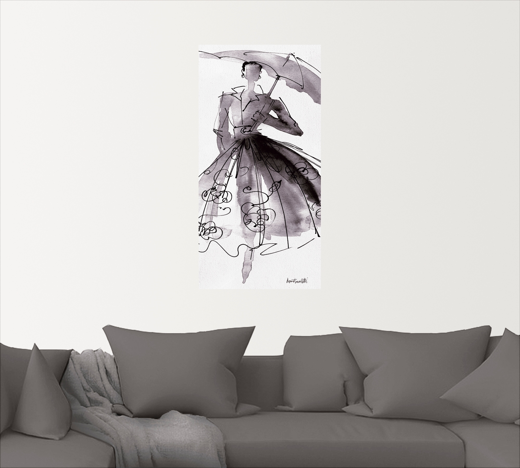 Artland Wandbild »Mode Skizzenbuch VI«, Mode, (1 St.), als Leinwandbild, Poster, Wandaufkleber in verschied. Größen