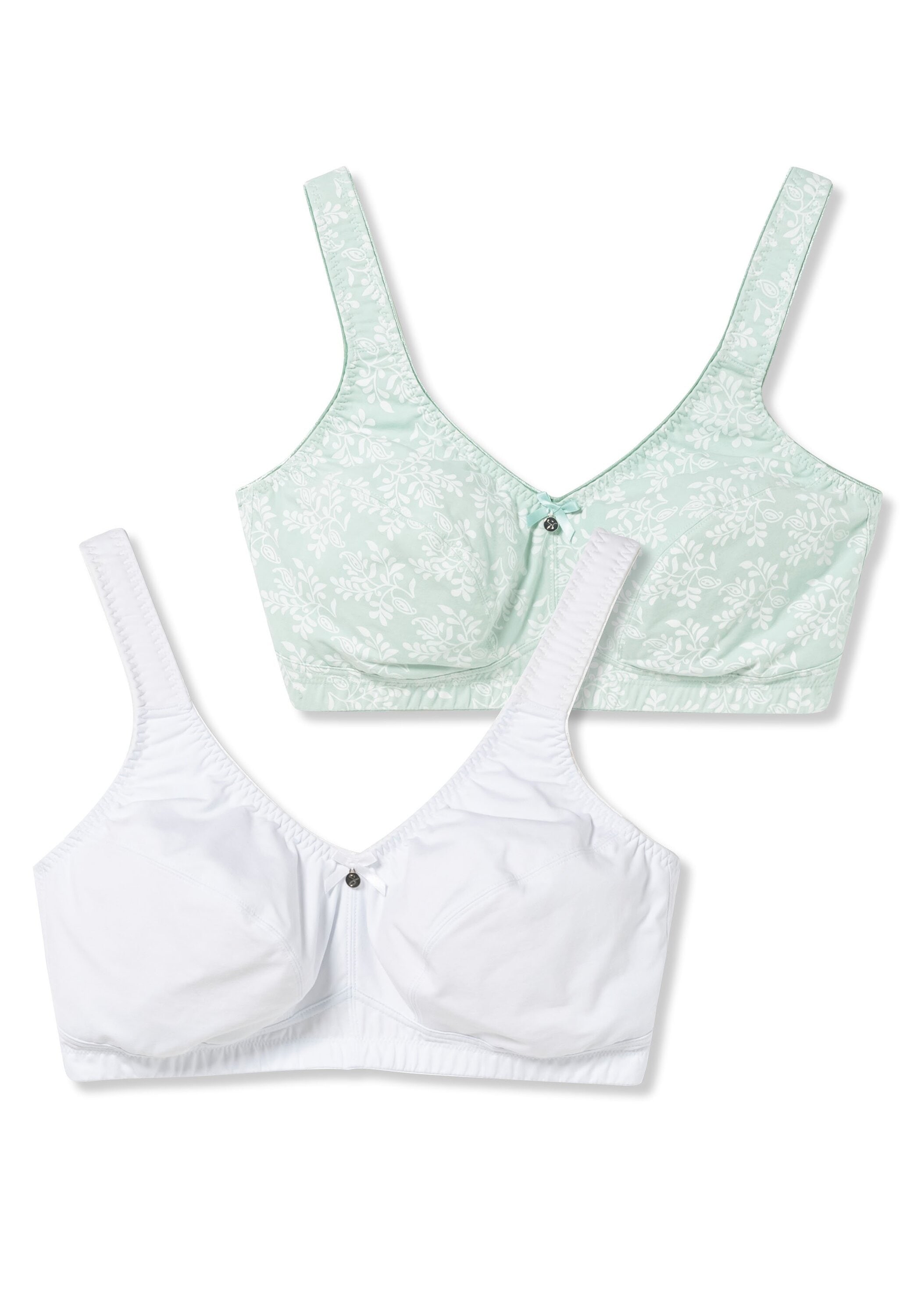 Sheego Entlastungs-BH »Entlastungs-BHs ohne Bügel, als 2er Pack in floral und uni«