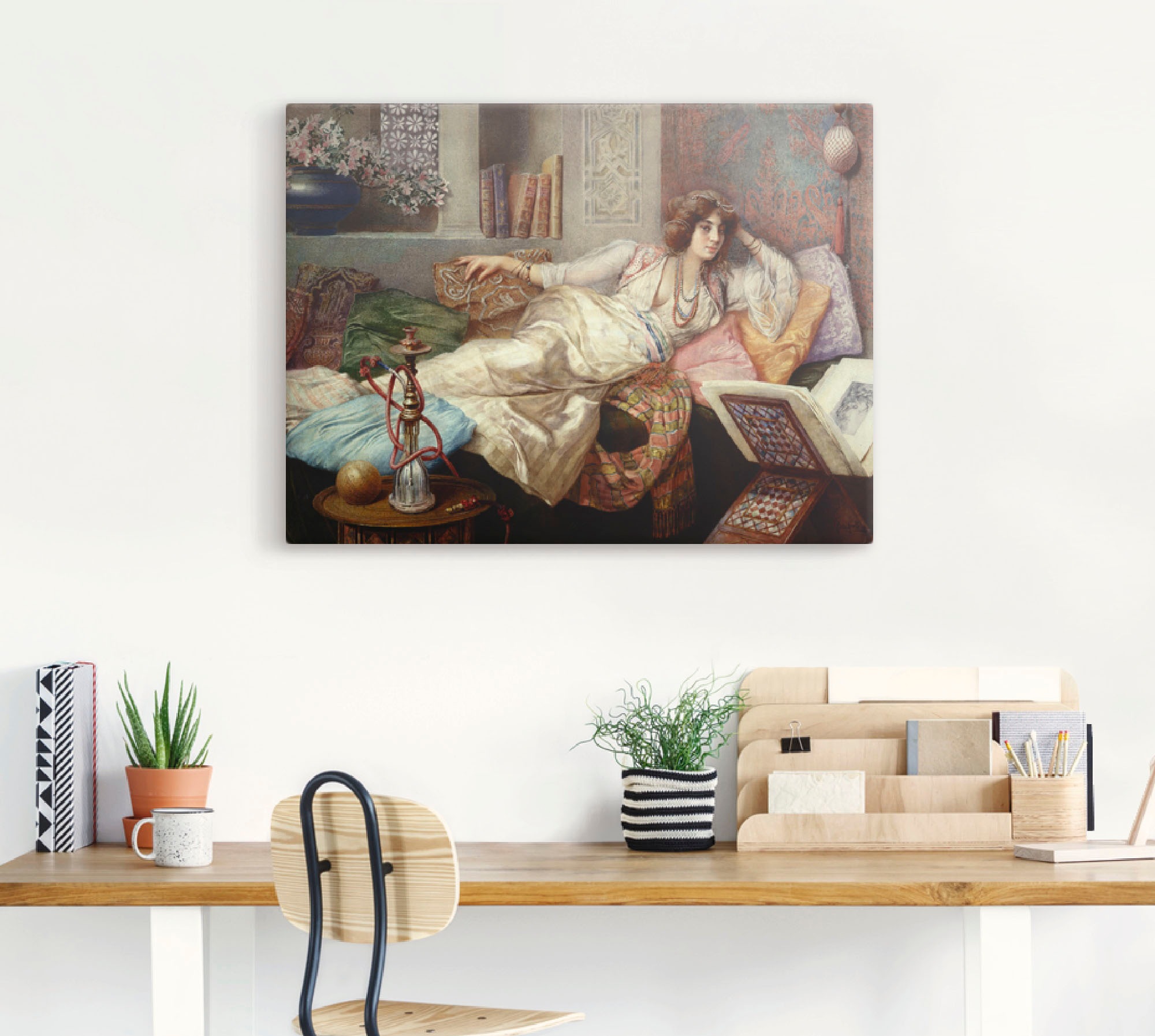 Artland Leinwandbild »Die Königin des Harems.«, Frau, (1 St.), auf Keilrahmen gespannt