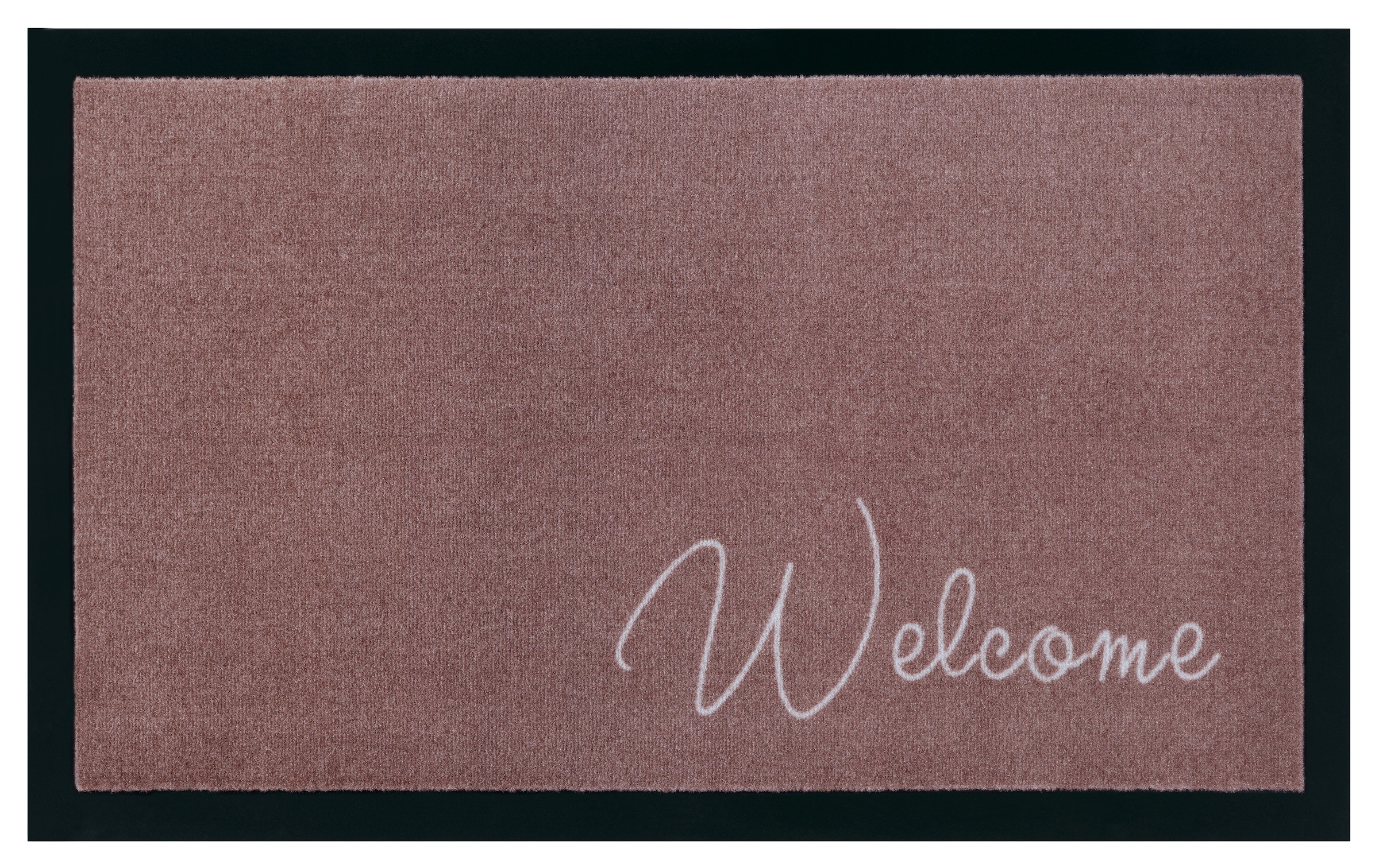 my home Fußmatte »Welcome«, rechteckig, 5 mm Höhe, Schmutzfangmatte, Türmatte, In- und Outdoor, Schrift, Läufer, waschbar