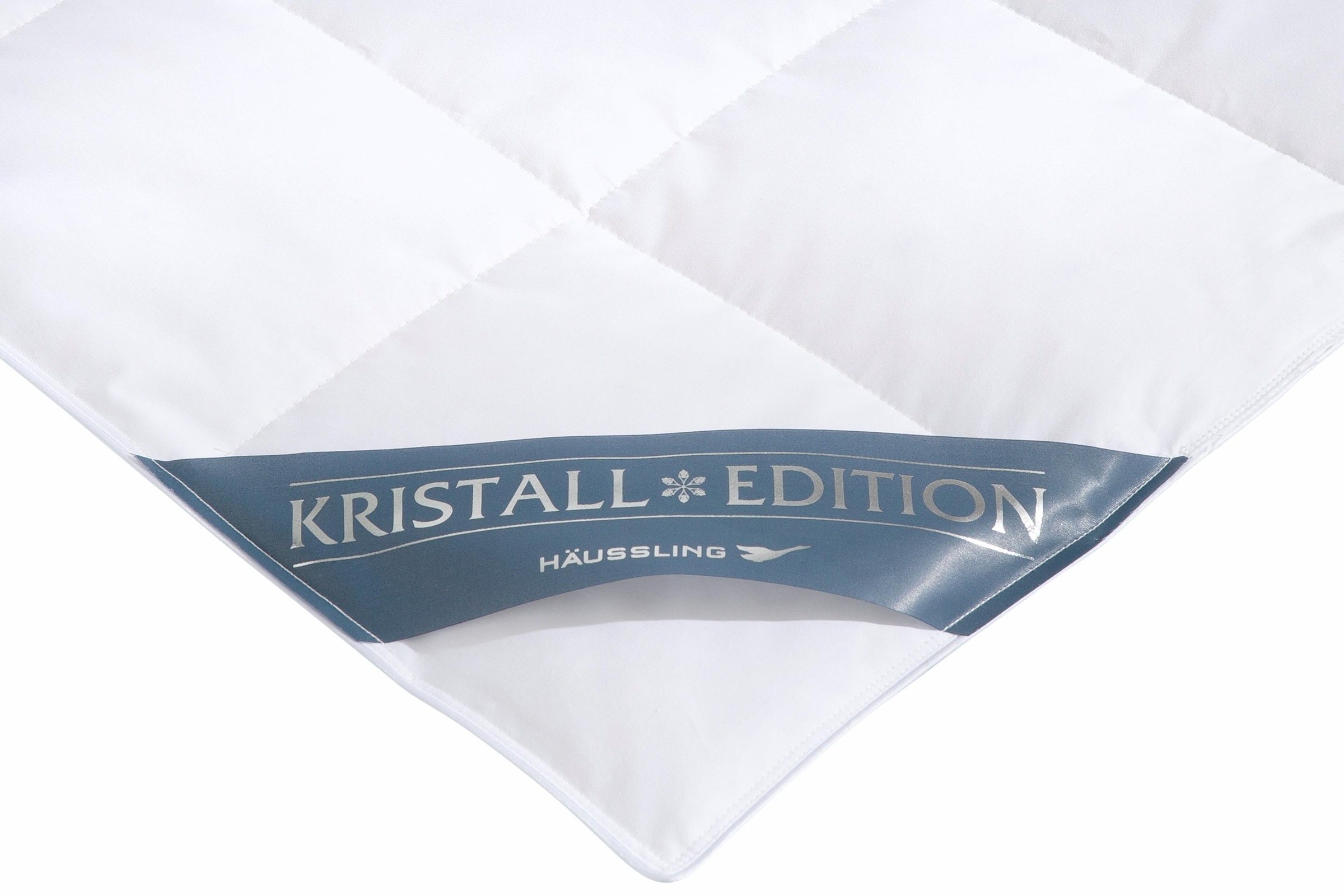 Haeussling Daunenbettdecke + Kopfkissen »Kristall Edition«, (Spar-Set), Spar-Set in verschiedenen Wärmeklasssen