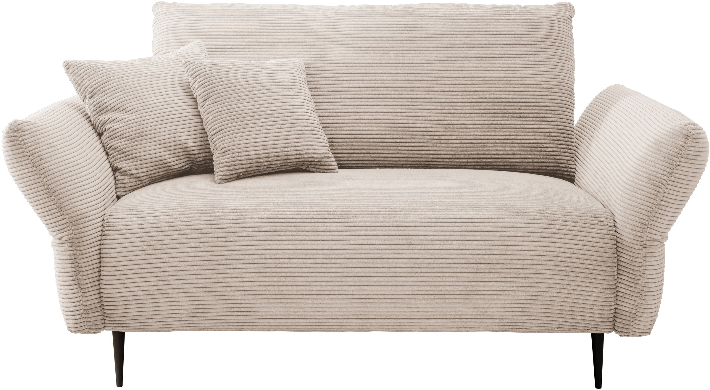 Home affaire Polstergarnitur »Lazio modern und bequem, schmale Armlehnen, tolle Detailverarbeitung« Set, 3-Sitzer und 2-Sitzer, 2 Stk. tlg. zwei verschiedene Fußfarben wählbar