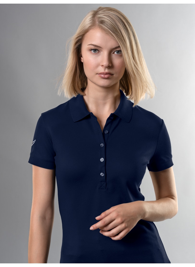 Poloshirt »TRIGEMA Poloshirt mit Kristallsteinen«