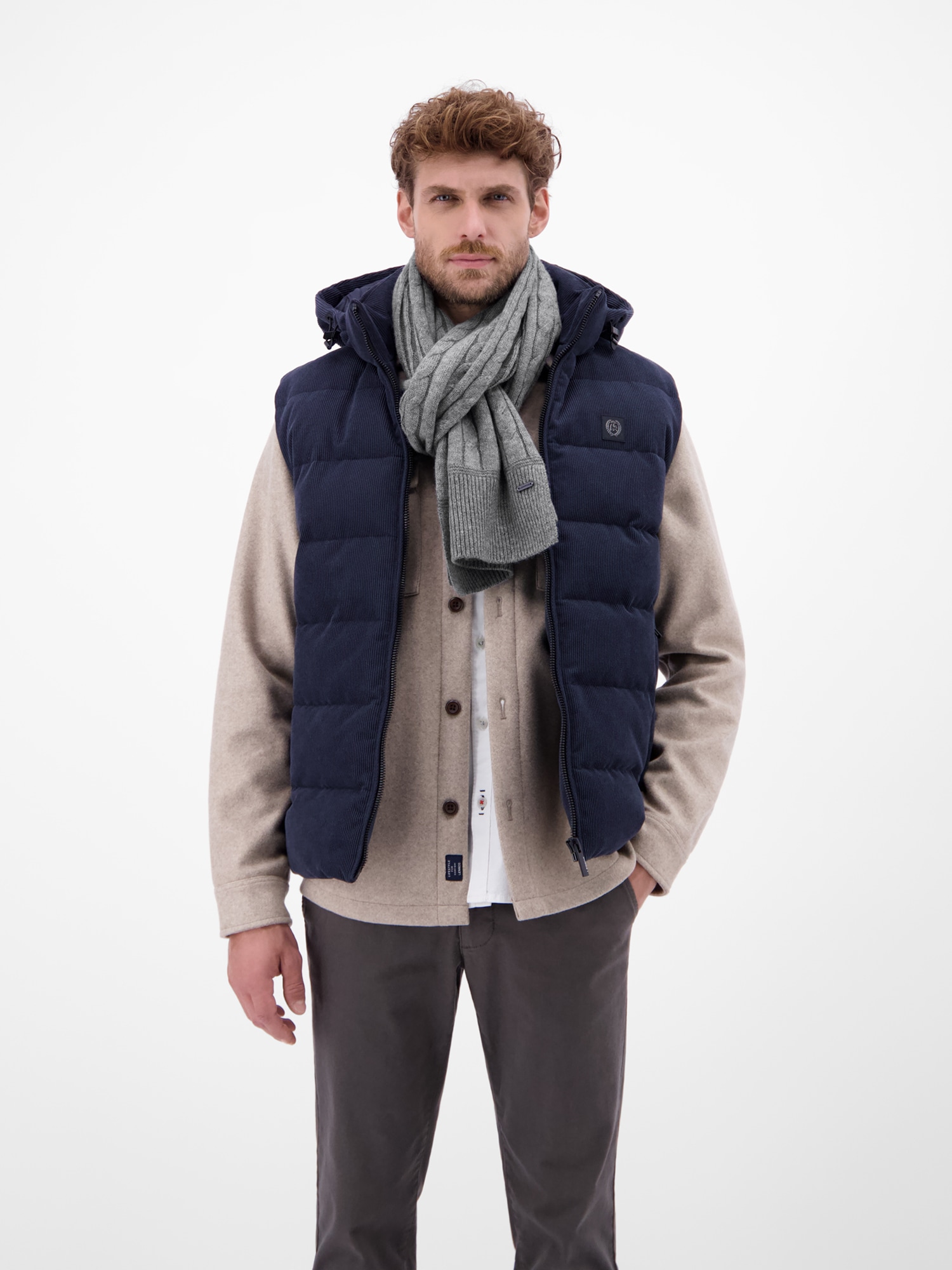 LERROS Strickschal »LERROS Herren Strickschal mit Kaschmiranteil«