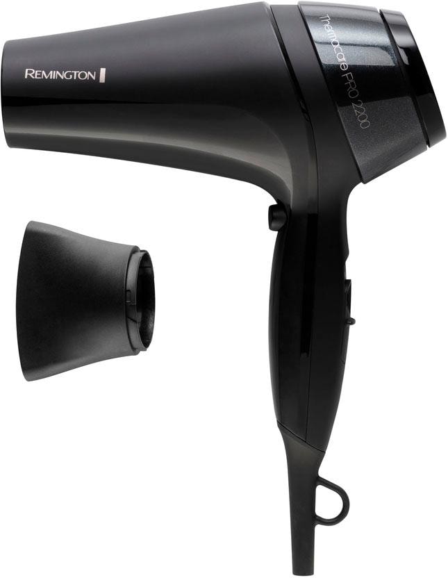 Remington Haartrockner »D5710 THERMAcare PRO 2200« 2.200 W Haarschonend durch weniger Hitze in grau
