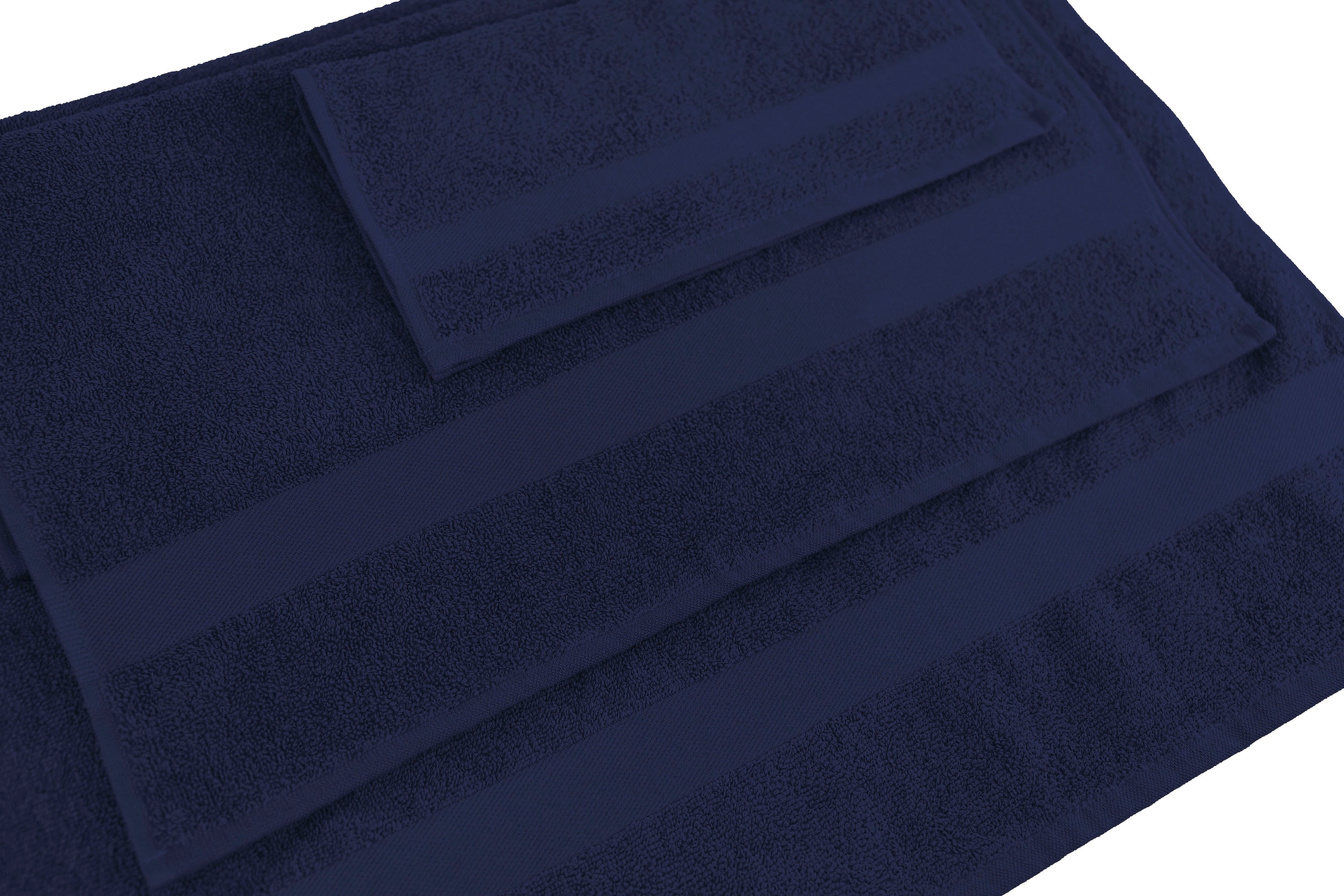 my home Handtuch Set »Nela«, Set, 6 tlg., Walkfrottier, mit Bordüre, einfarbiges  Handtuch-Set aus 100% Baumwolle kaufen bei OTTO
