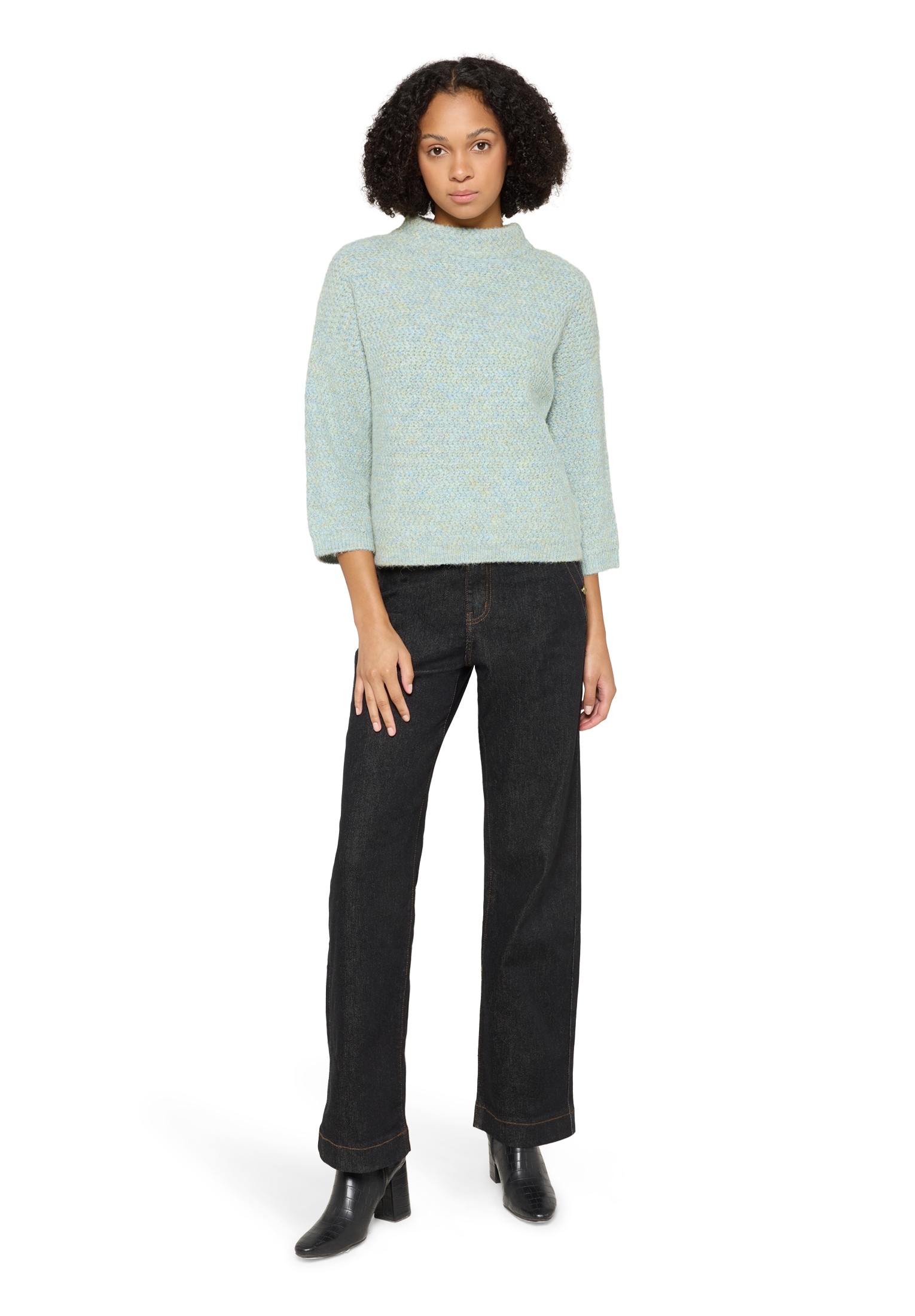 Cartoon Strickpullover »Strickpullover mit Stehkragen«