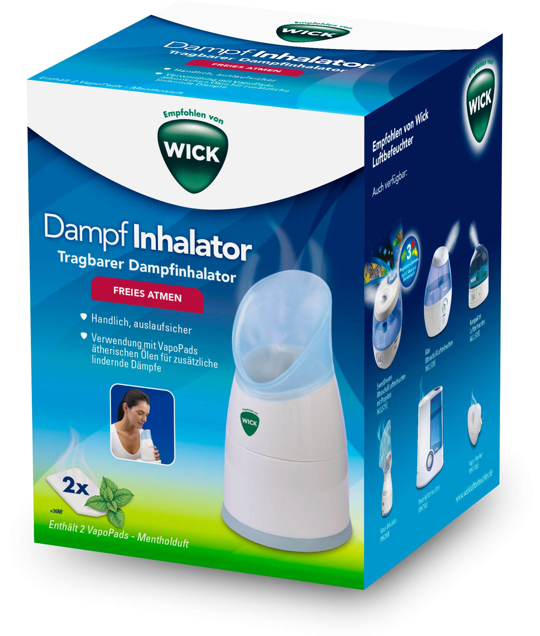 WICK Inhalator »W1300V1«, kompakt und leicht zu bedienen, unterstützt der Inhalator freies Atmen