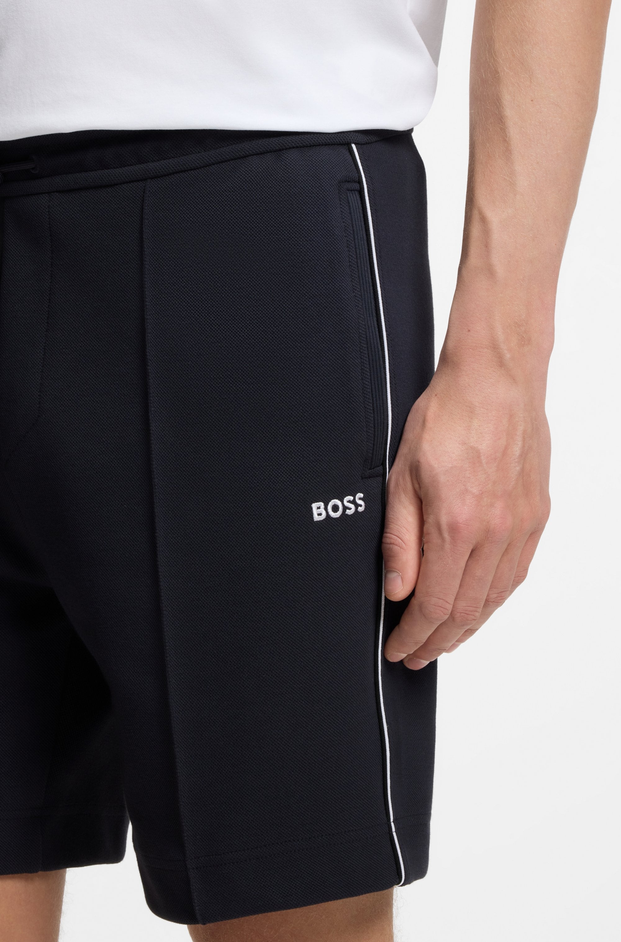 BOSS GREEN Shorts »Join Headlo«  Piqué-Qualität mit Paspeln