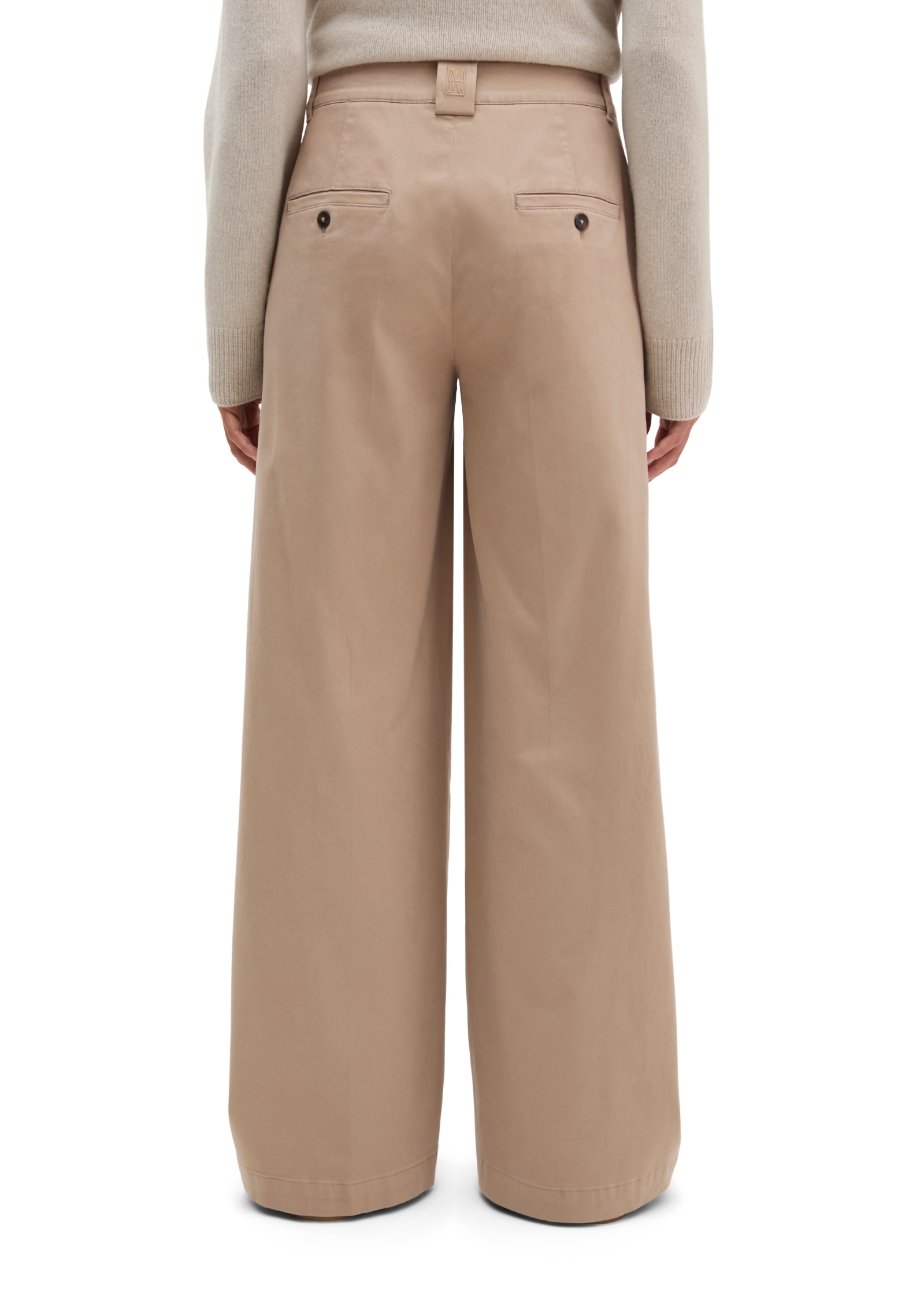 Marc O'Polo Stoffhose  Model Margo wide aus Organic Cotton-Satin-Stretch