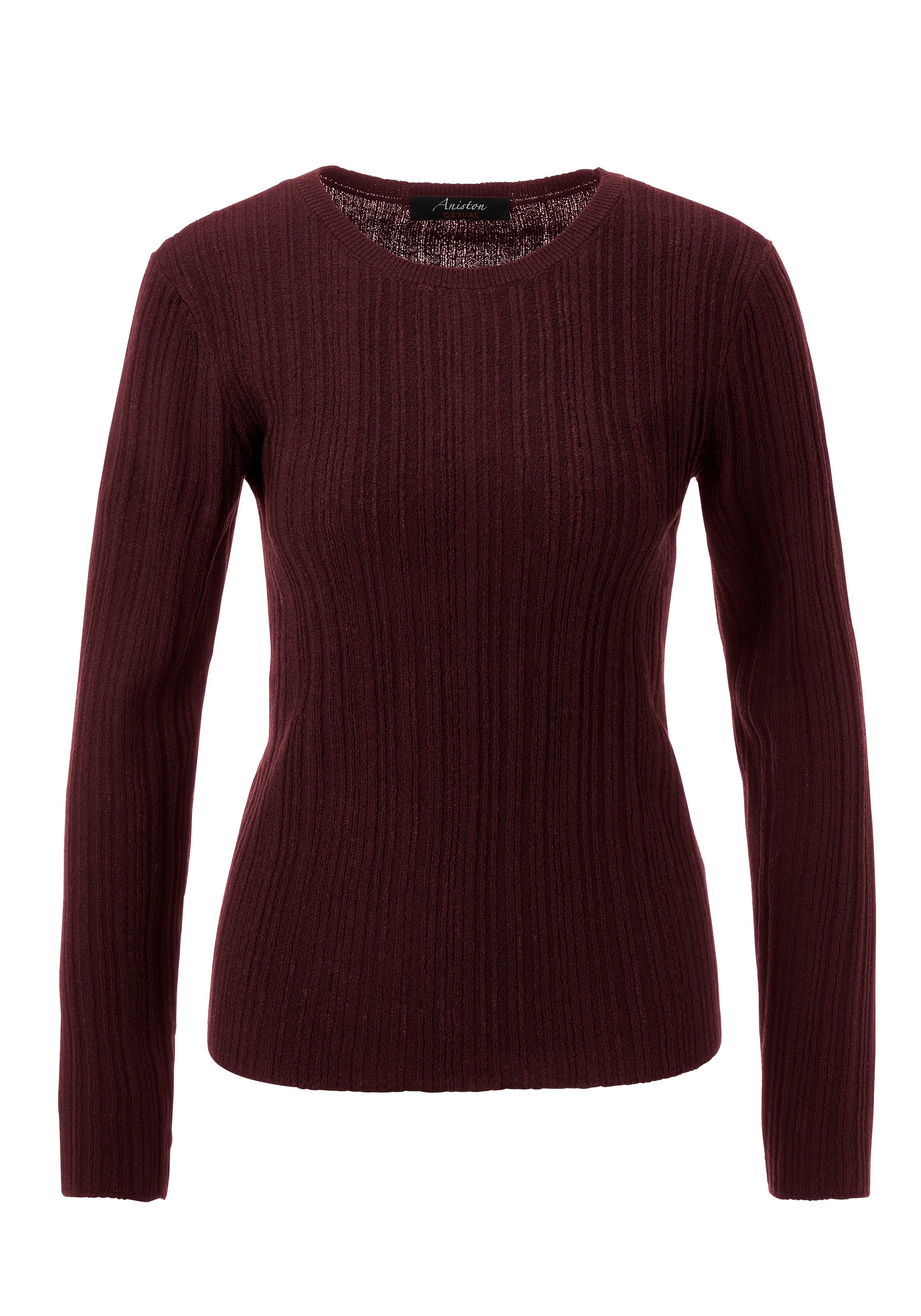 Aniston CASUAL Strickpullover, im Ripp-Muster-Mix - NEUE KOLLEKTION