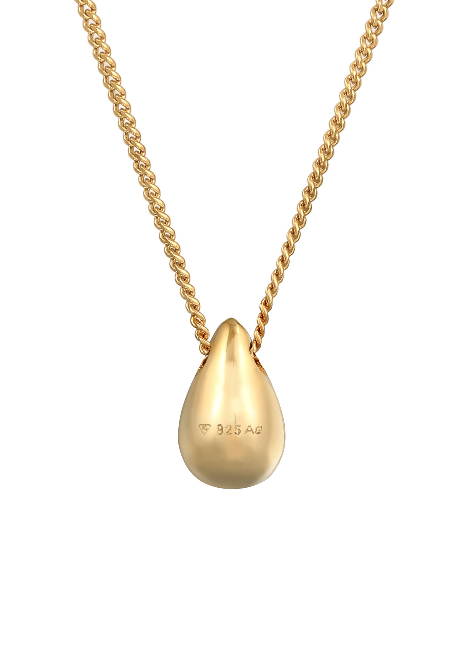 Elli Kette mit Anhänger »Halskette Tropfen Anhänger Zeitlos Schlicht 925 Silber«