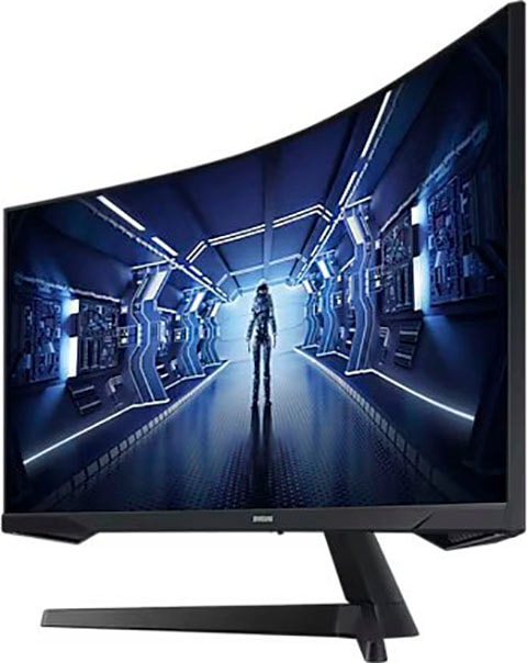 Samsung Curved-Gaming-LED-Monitor »Odyssey G5 C34G55TWWP«, 86 cm/34 Zoll, 3440 x 1440 px, WQHD, 1 ms Reaktionszeit, 165 Hz, 1ms (MPRT)