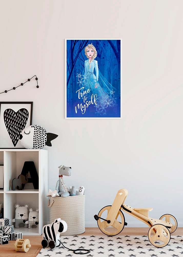 Komar Bild »Frozen 2 Elsa true to myself«, Disney, (1 St.), Wandbild zur Dekoration im Kinderzimmer - ohne Rahmen