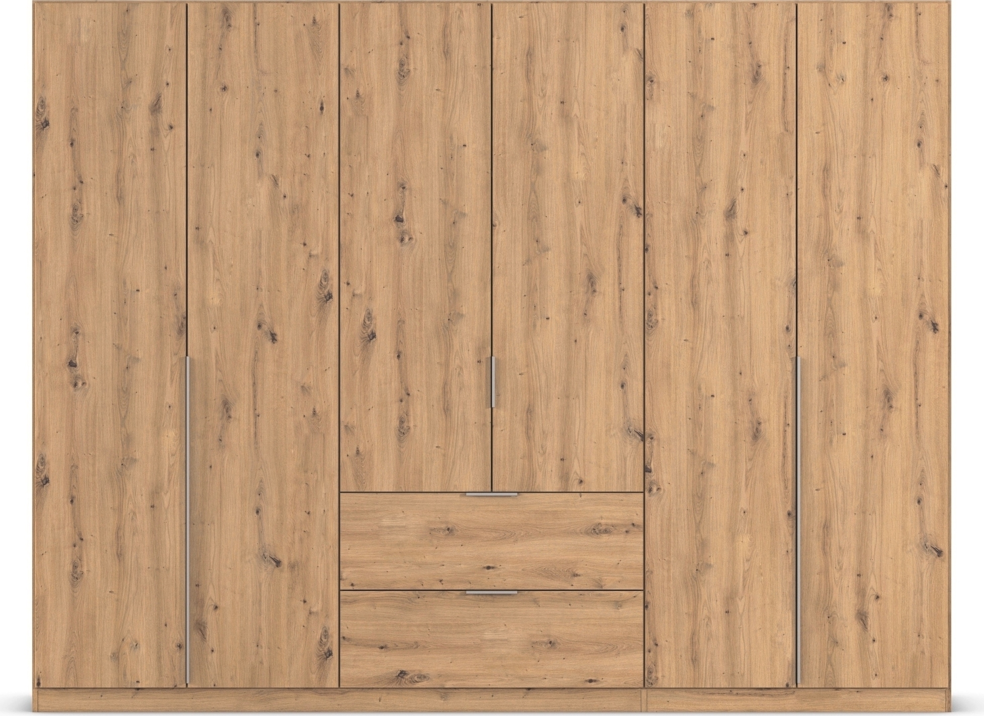 OTTO home Drehtürenschrank »Kleiderschrank Schrank Garderobe AGORDO mit Dekor- oder Hochglanzfront« in zwei Griff-Farben, Breiten 91-360 cm,  mit Außenschubkästen, Serie in 7 Breiten und 2 Höhen MADE IN GERMANY