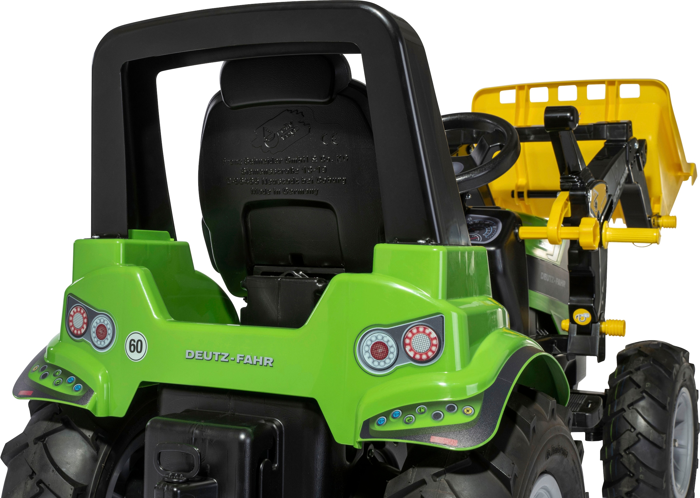 rolly toys® Trettraktor »rollyFarmtrac Premium II Deutz 8280 TTV«, mit Frontlader und Luftbereifung, BxTxH: 150x54x75 cm