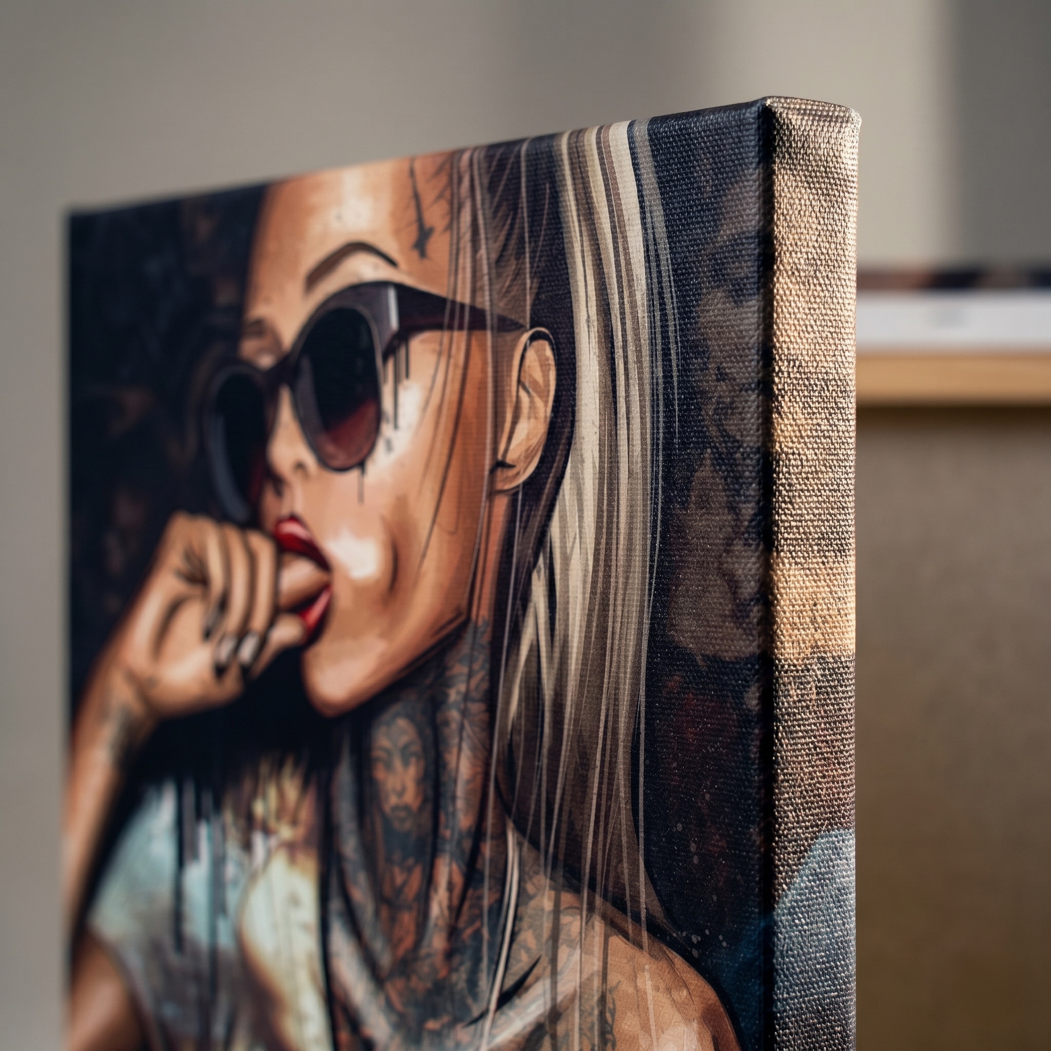 Affengeilebilder Leinwandbild »Marilyn Art by Frank Amoruso auf Keilrahmen gespannt« 1 Stk. tlg. Kunstdruck Wandbild Bild in verschiedenen Formaten
