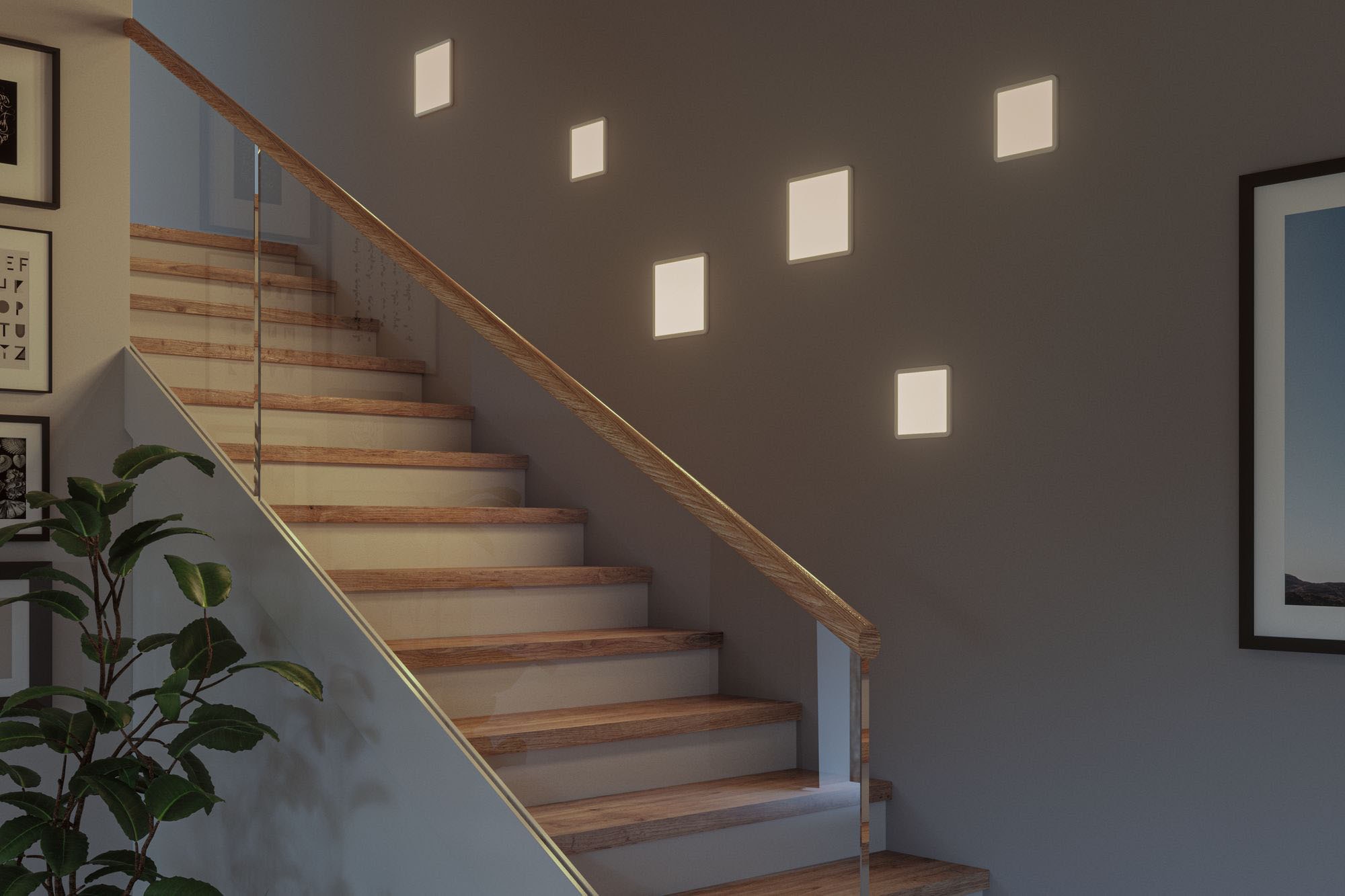 Paulmann LED Einbauleuchte »Areo«, Schutzart IP44, 3-Stufen-dimmbar, Gr. 17,5 x 17,5 cm, inkl. LED Leuchtmittel