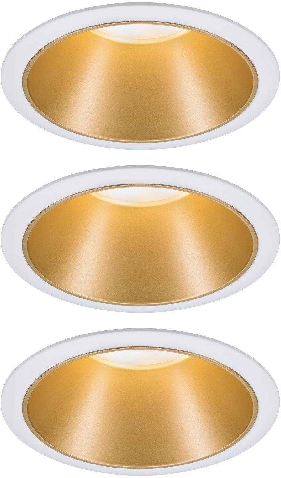 Paulmann LED Einbauleuchte »Cole«, 3 flammig, Deckenspots, 3er Set