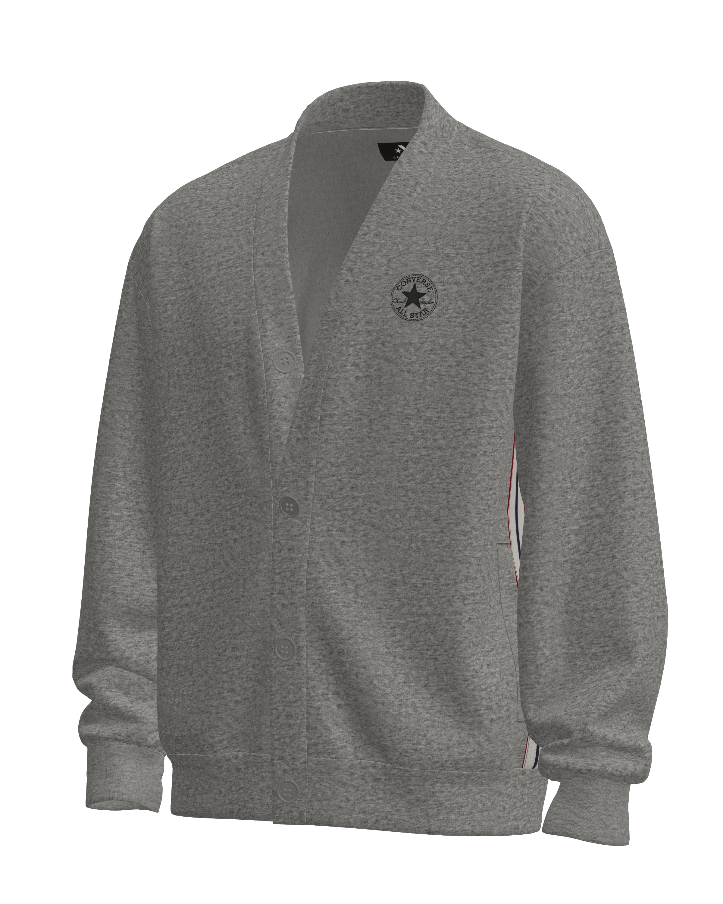 Converse Sweatjacke »CHUCK CARDIGAN« für vielseitige Aktivitäten, sportlicher Stil, bequemer Tragekomfort